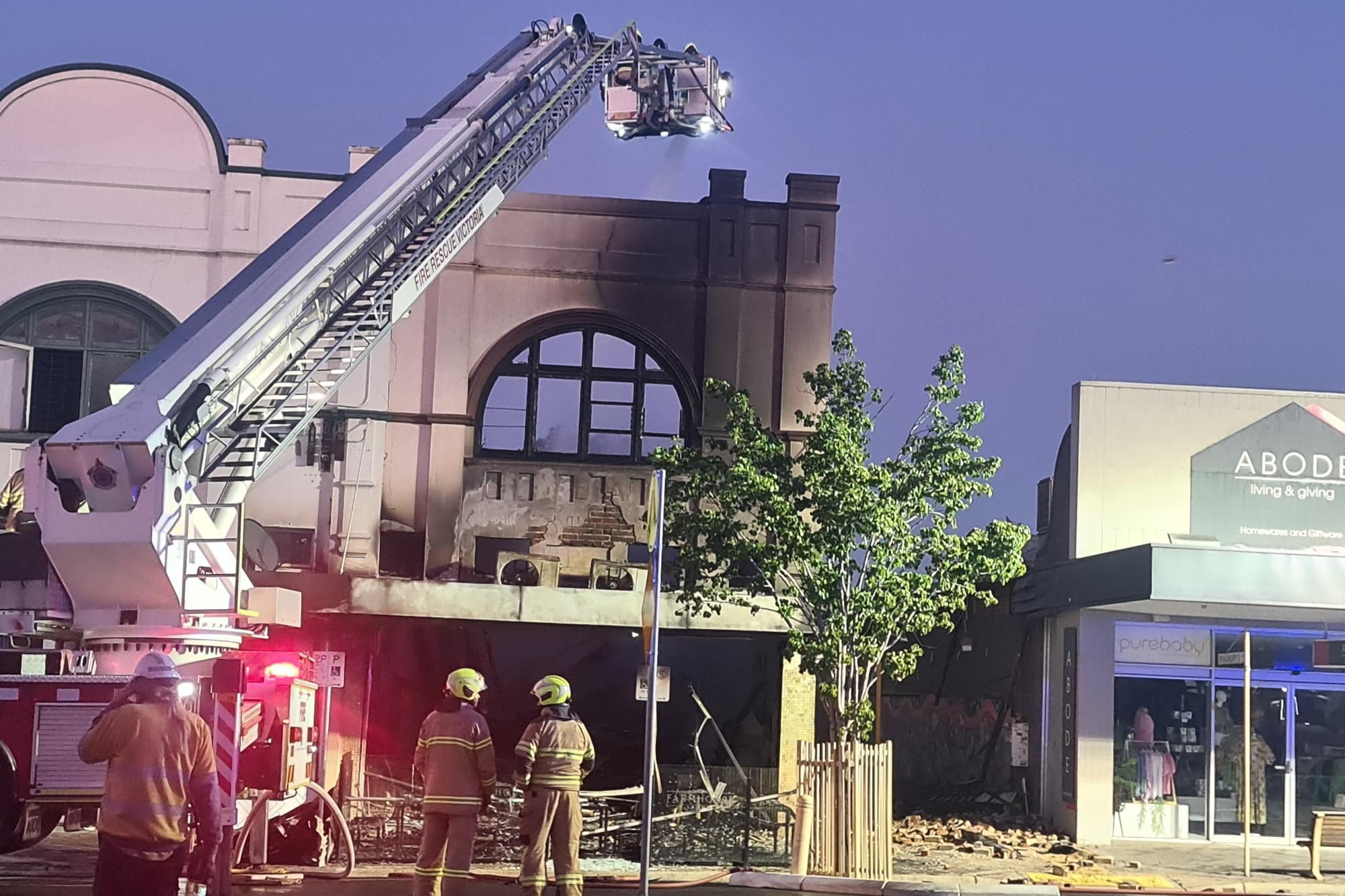 Horsham's Providore and Cafe gutted by fire overnight Oct 9 Picture by Sheryl Lowe