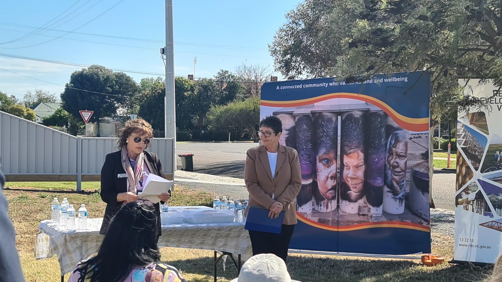 Yarriambiack CEO Tammy Smith welcomed Parliamentary Secretary for Regional Development Michaela Settle to Murtoa for the launch of a pilot program to address housing shortage. Picture by Sheryl Lowe