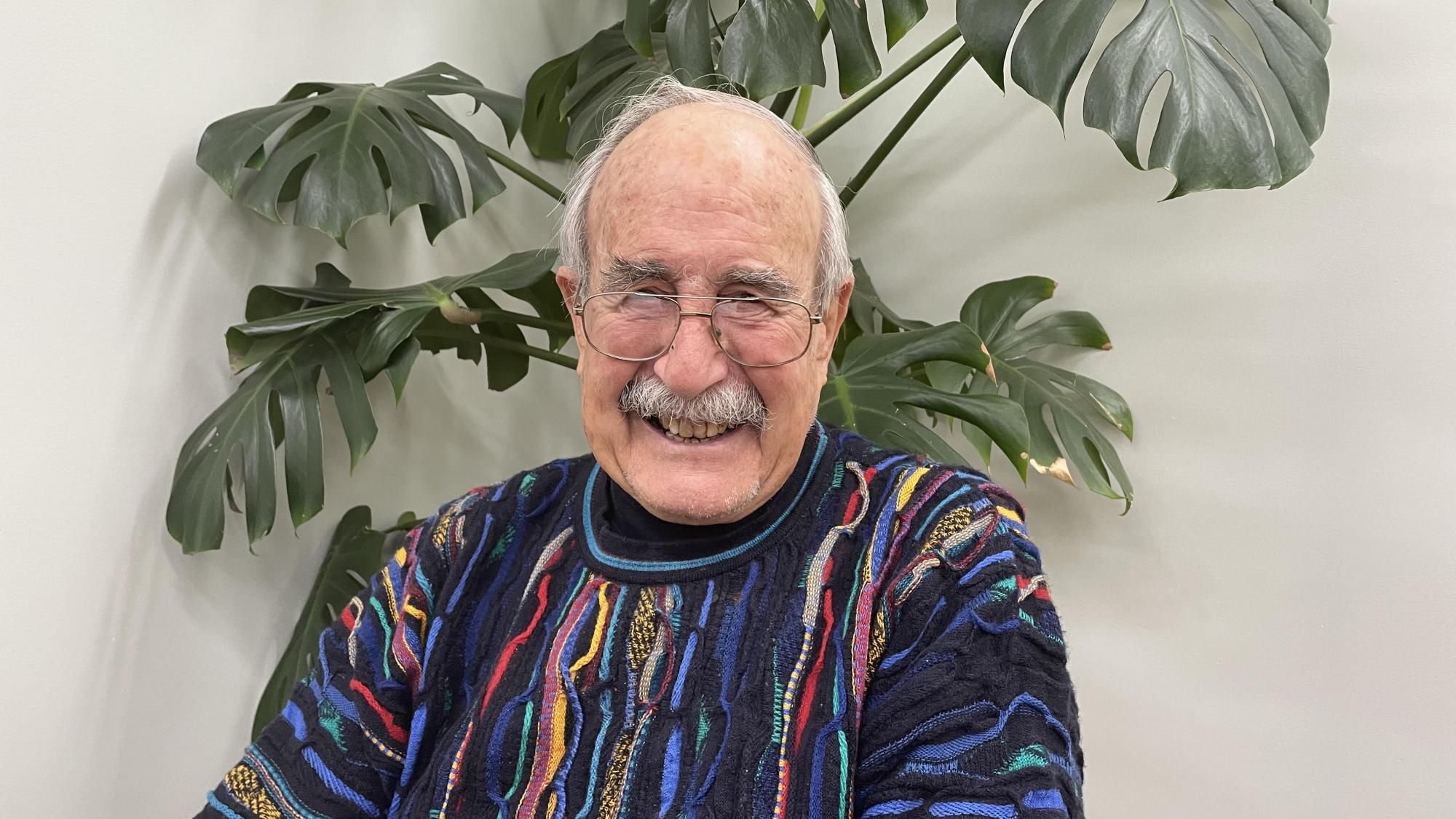 The late Bob Redden, always happy to meet members of the public to chat about the community and its needs. Picture by Sheryl Lowe