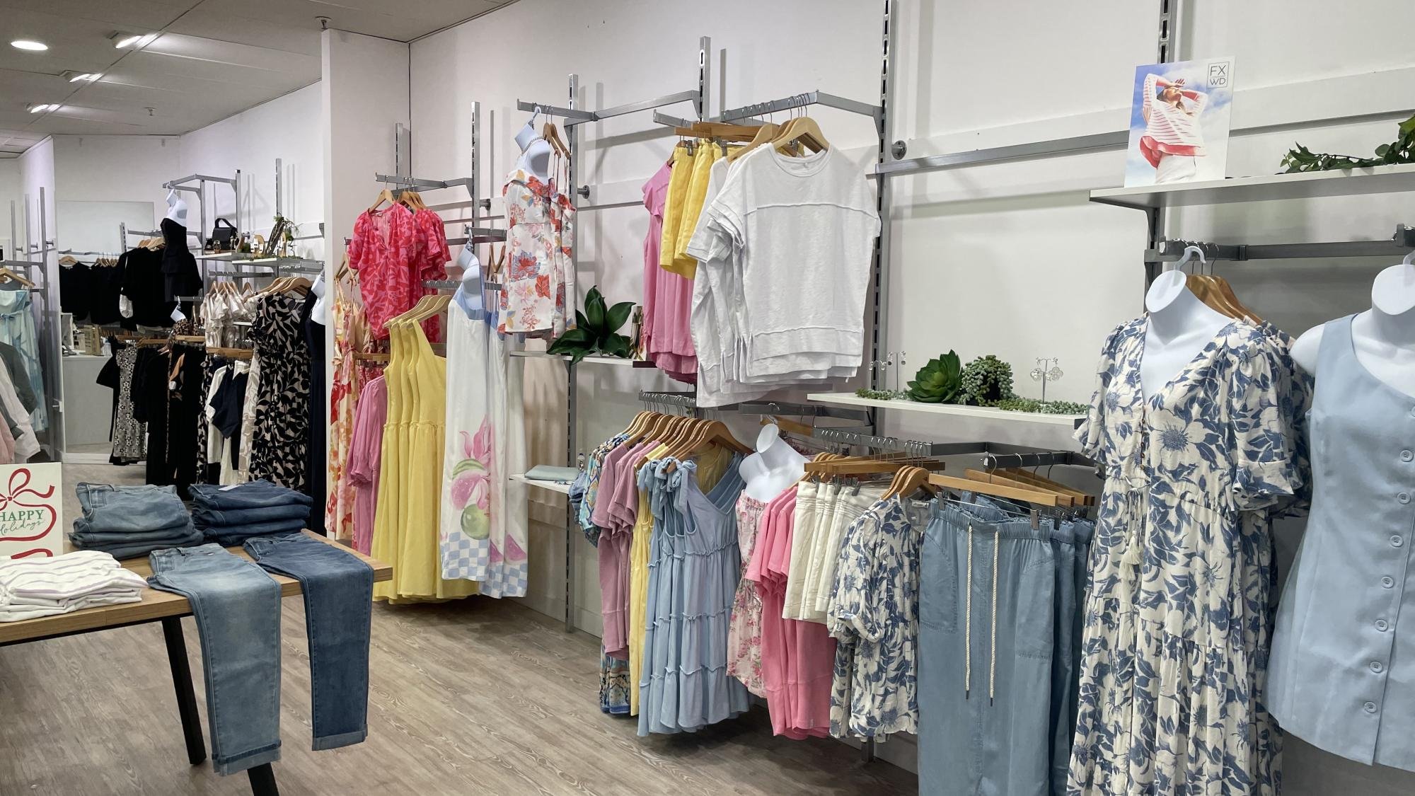 Exquisit Fashion has re-located to Horsham Plaza after the Firebrace Steet fire that damaged stock and buildings in October Picture by Sheryl Lowe