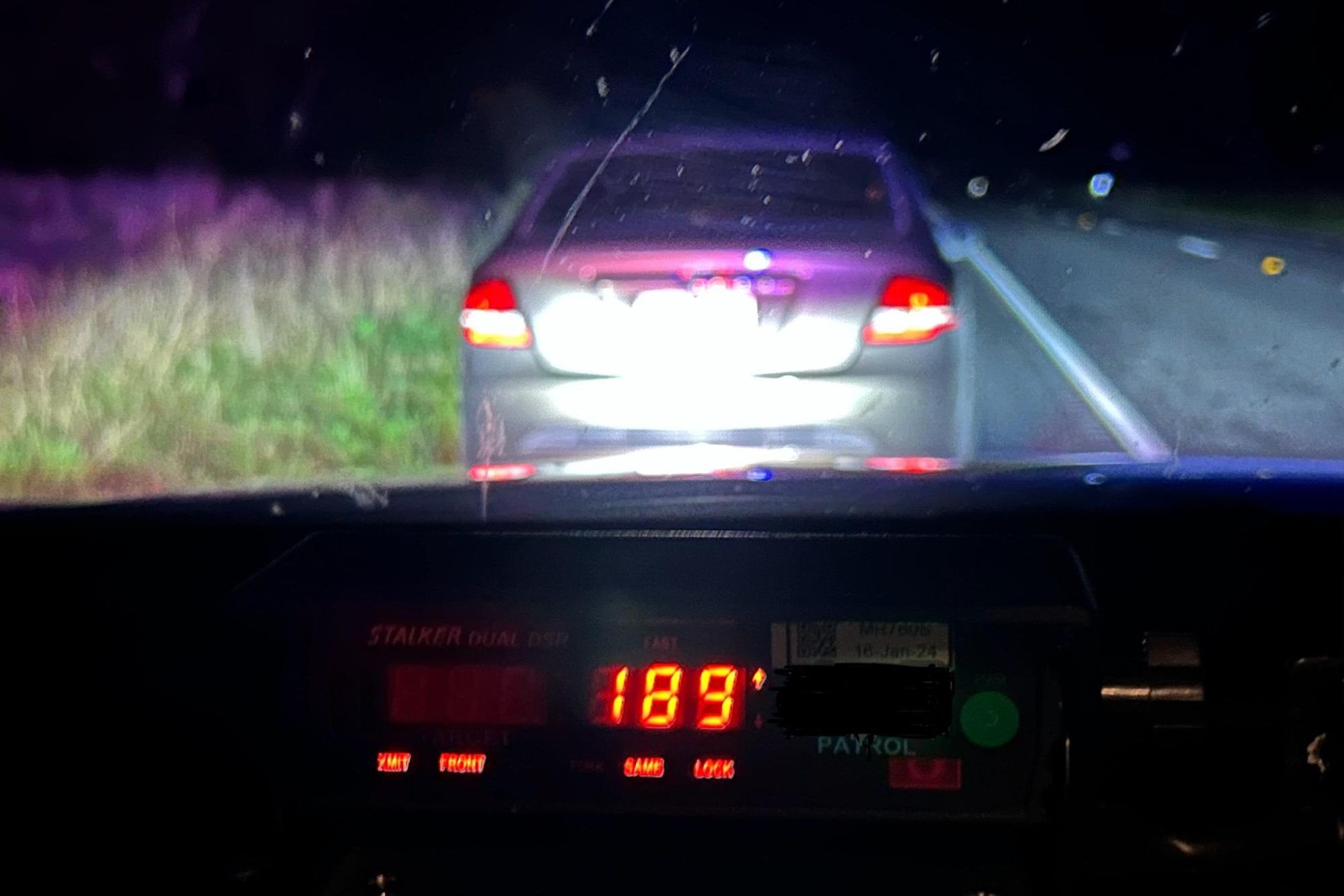 Speedster caught at 189 kph in a 100 kph Picture supplied by VicPol