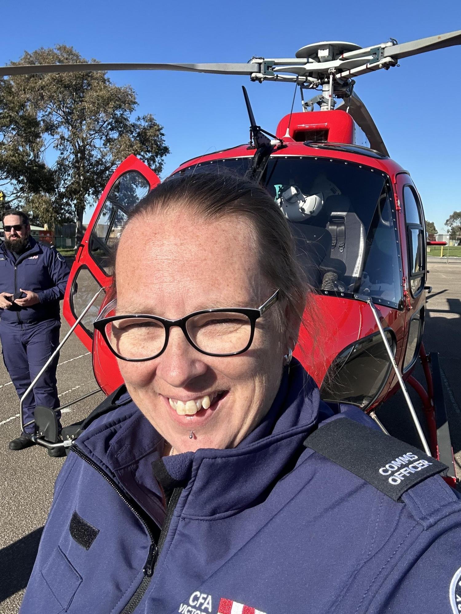 Country Fire Authority Air Observer Kate Wills received her wings in September. Picture supplied