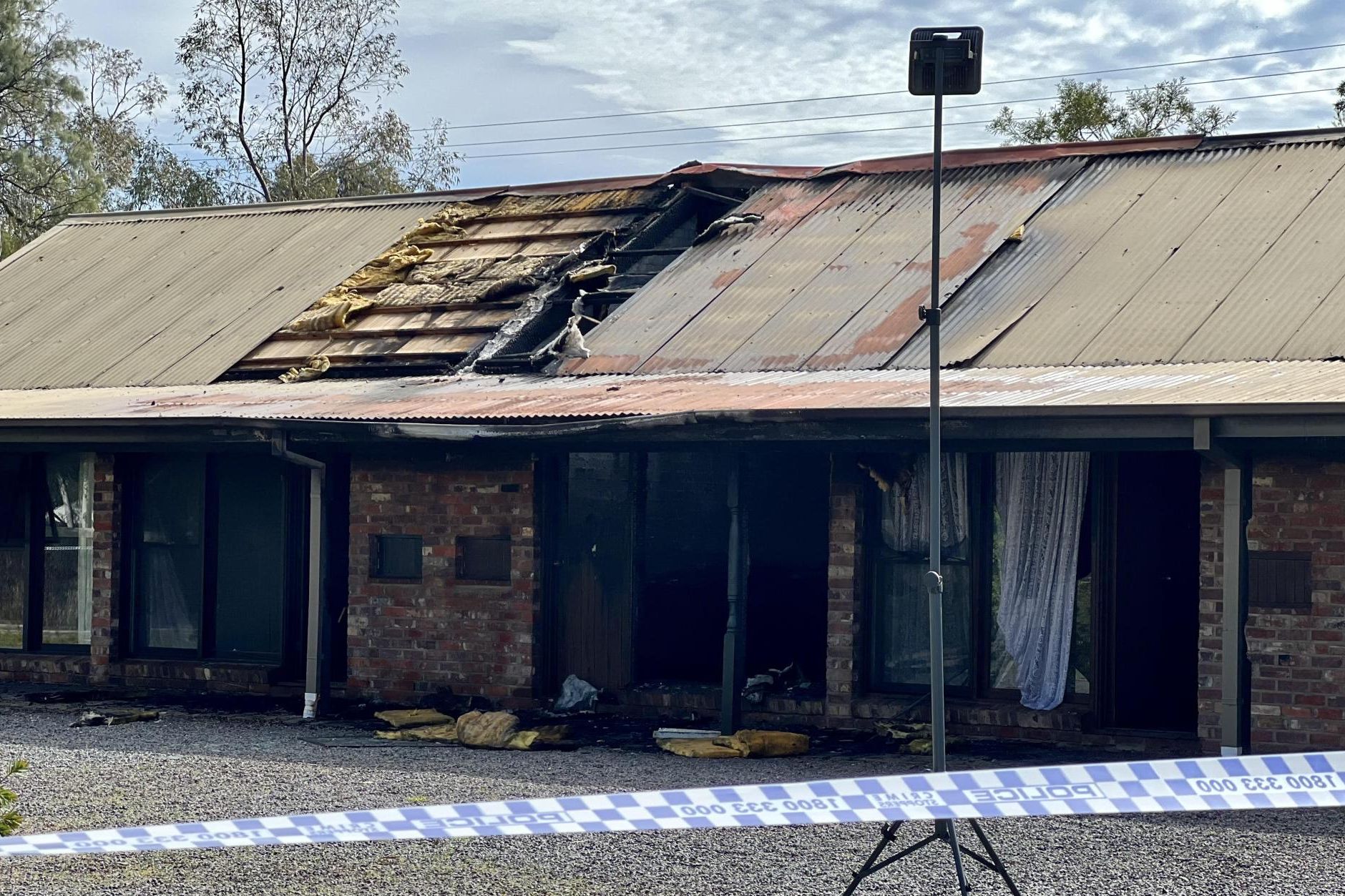 The iconic Olde Horsham Restaurant fire damage from blaze on August 26 2024. Picture by Ben Fraser