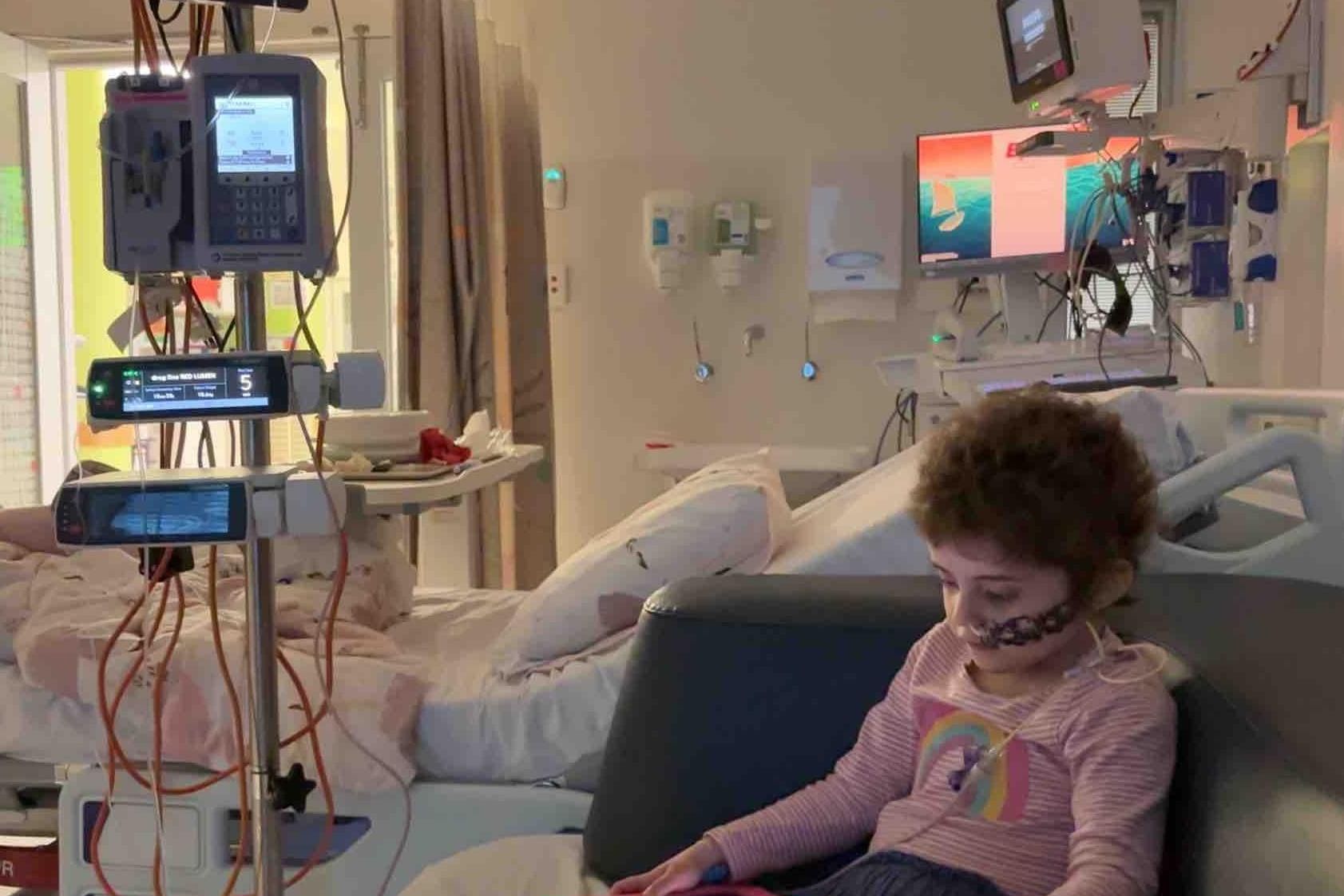 Brave Ava Stephens is undergoing aggressive treatment for relapsed Wilms' Tumor a the Royal Childrens Hospital. Picture supplied