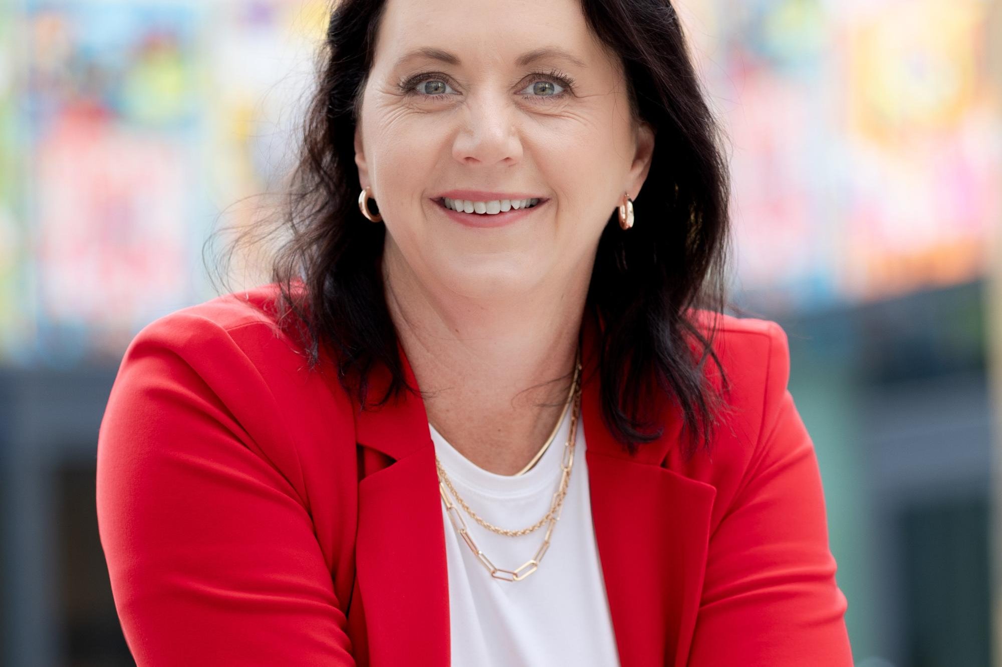 Shana Miatke, owner of Exquisite Fashion, damaged by the Firebrace Street fire in Horsham. Picture supplied
