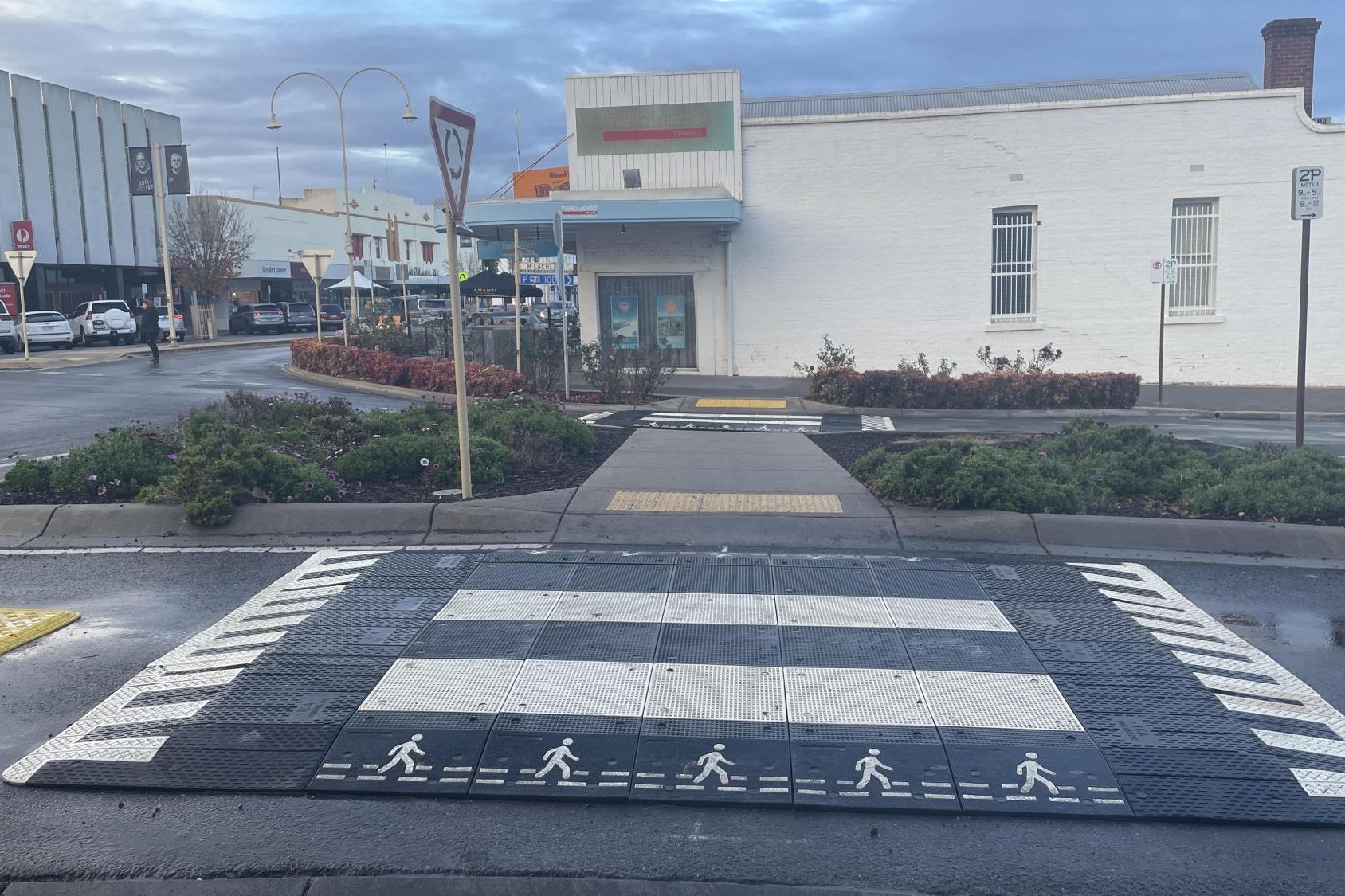 HRCC makes changes to Pedestrian Crossing after community feed back. Picture by Lucas Holmes