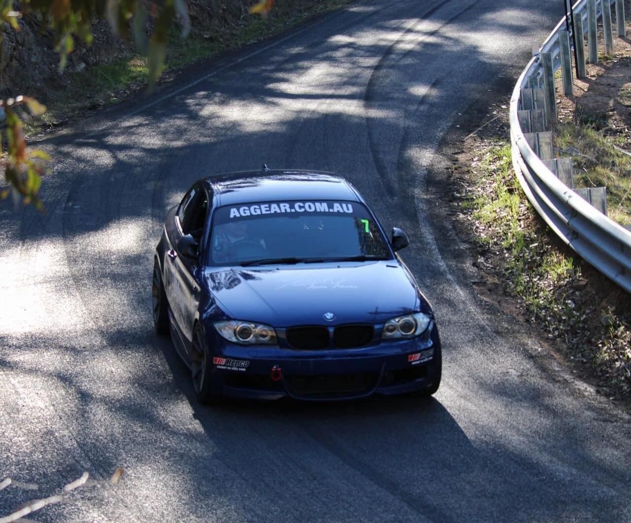 Local driver Nathaniel Kuchel tackling One Tree Hill in the championship held in Ararat August 2024. Picture supplied