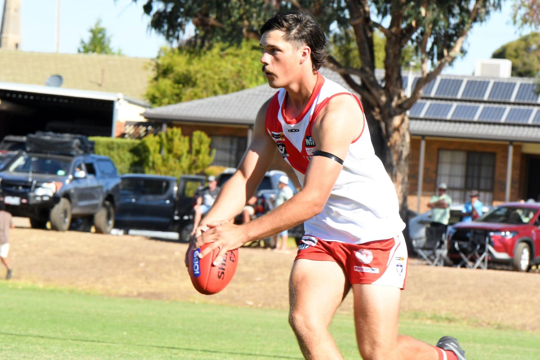 Ararat defender James Jennings has settled back into the defensive 50 since his return in round 14. Picture file. 