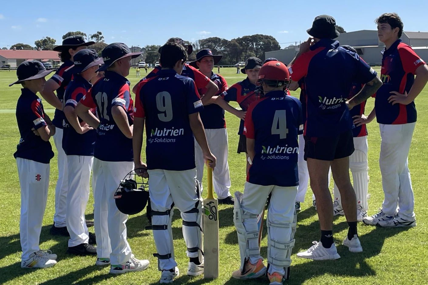 The Horsham Cricket Association's under-13 country week team in Portland on Monday, January 13. Picture supplied by Billie Combe