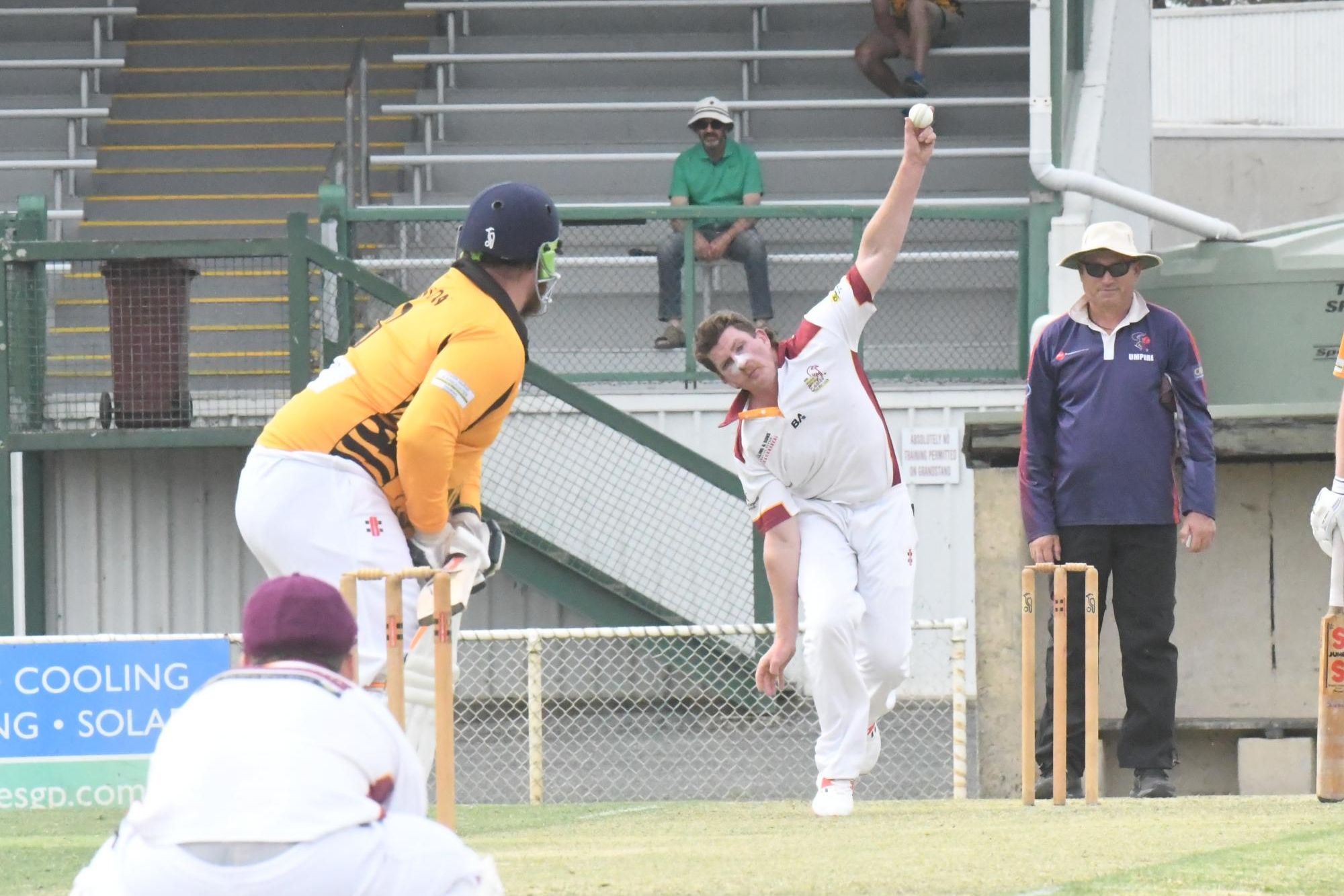 Brim KSH's Charlie Dean will look to continue his form as the HCA's A Grade competition resumes on Saturday, January 18. Picture by John Hall