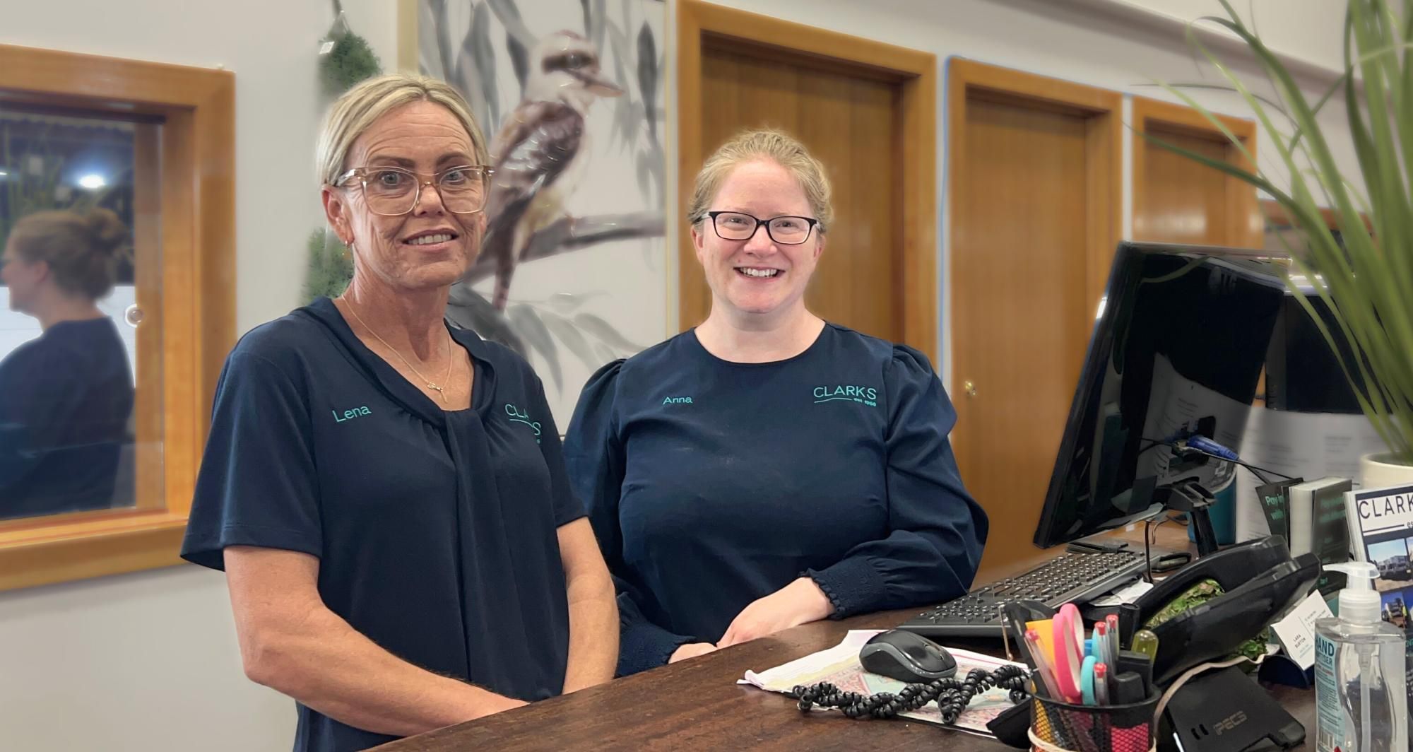 Lena Craigie and Anna Clark work the counter at the Clarks Furniture at 157-161 Main St, Stawell. Picture by John Hall