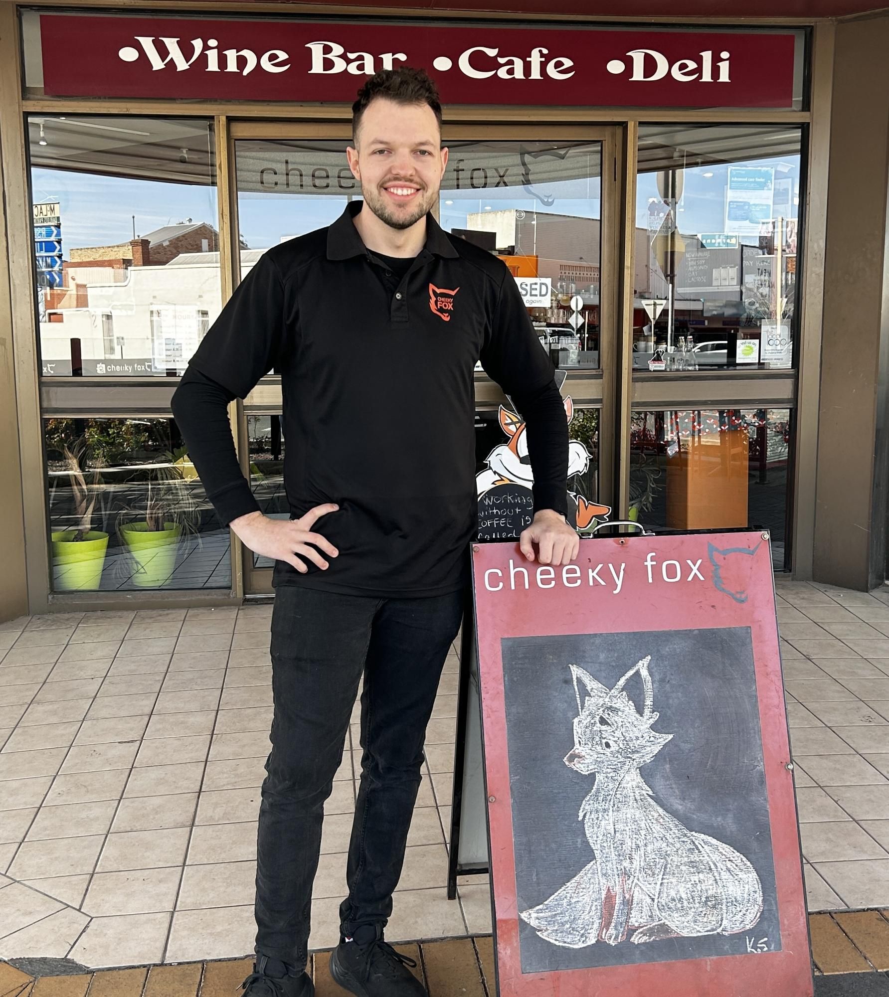 Cheeky Fox's new owner Hamish Johns. Picture by John Hall