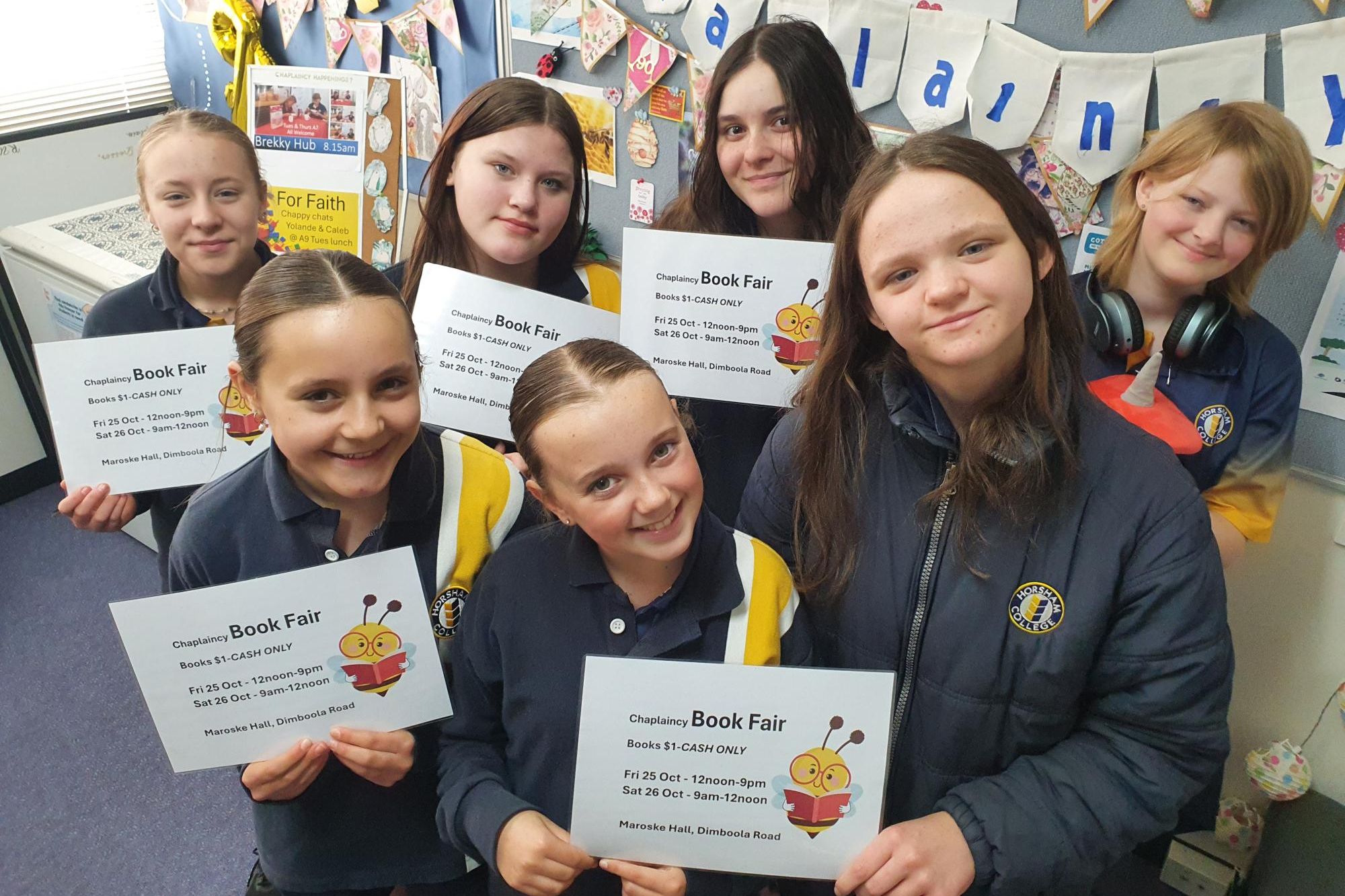 Horsham College year seven students Ellie Schmidt, Lola Bales, Ruby Stevenson-Hatherell, Elise Osmond, Tilly Gilbert, Sarina Macchia and Scarlett Nicholson. Picture supplied