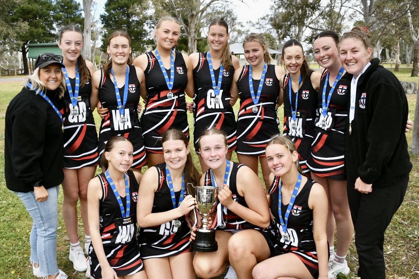 The Horsham Saints premiership winning 17 and under side. Picture by Ben Fraser