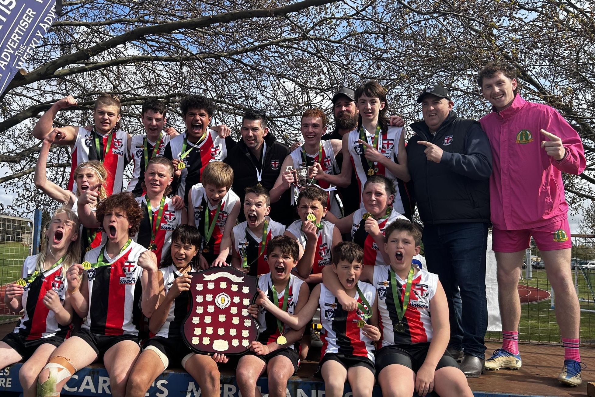 Edenhope Apsley claims the 2024 HDFNL under 14s premiership. Picture by John Hall
