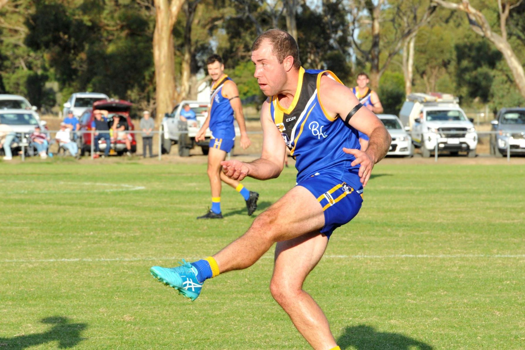 Natimuk United's Matt Bellinger is an in for round 16. He joins the Rams line up to take on Edenhope Apsley at the Natimuk Showground. Picture by John Hall