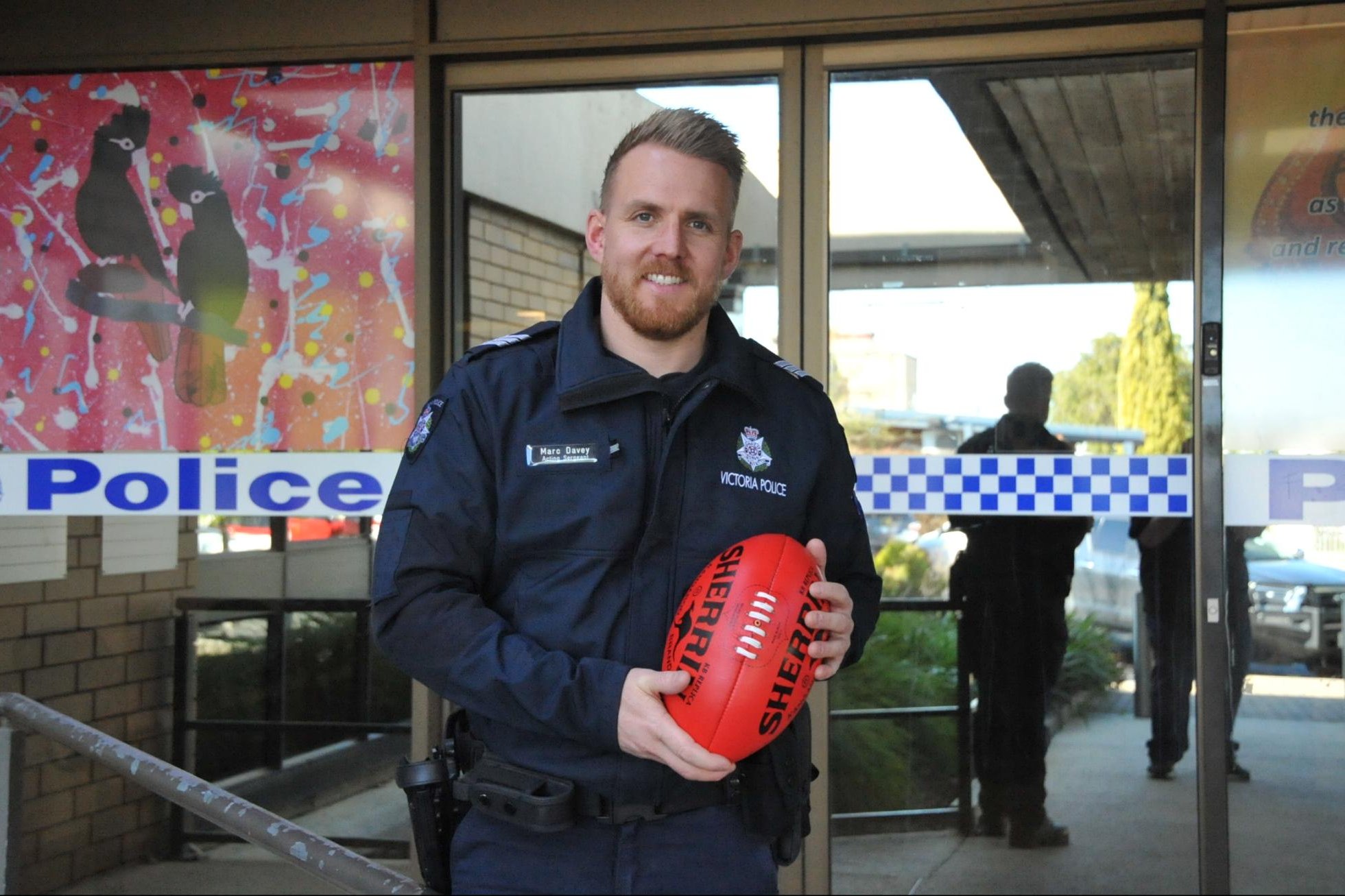 Acting Sergeant Marc Davey at Horsham Police Station. Picture by John Hall