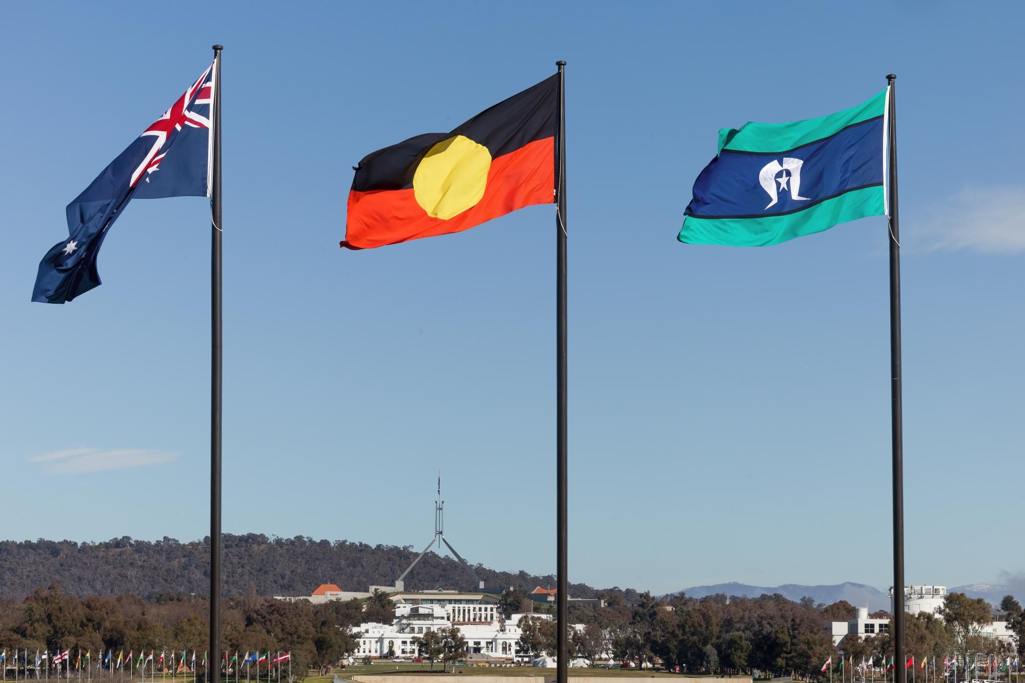 The Coalition's opposition to flying Indigenous flags at official events is unecessarily divisive. Picture by Sitthixay Ditthavong