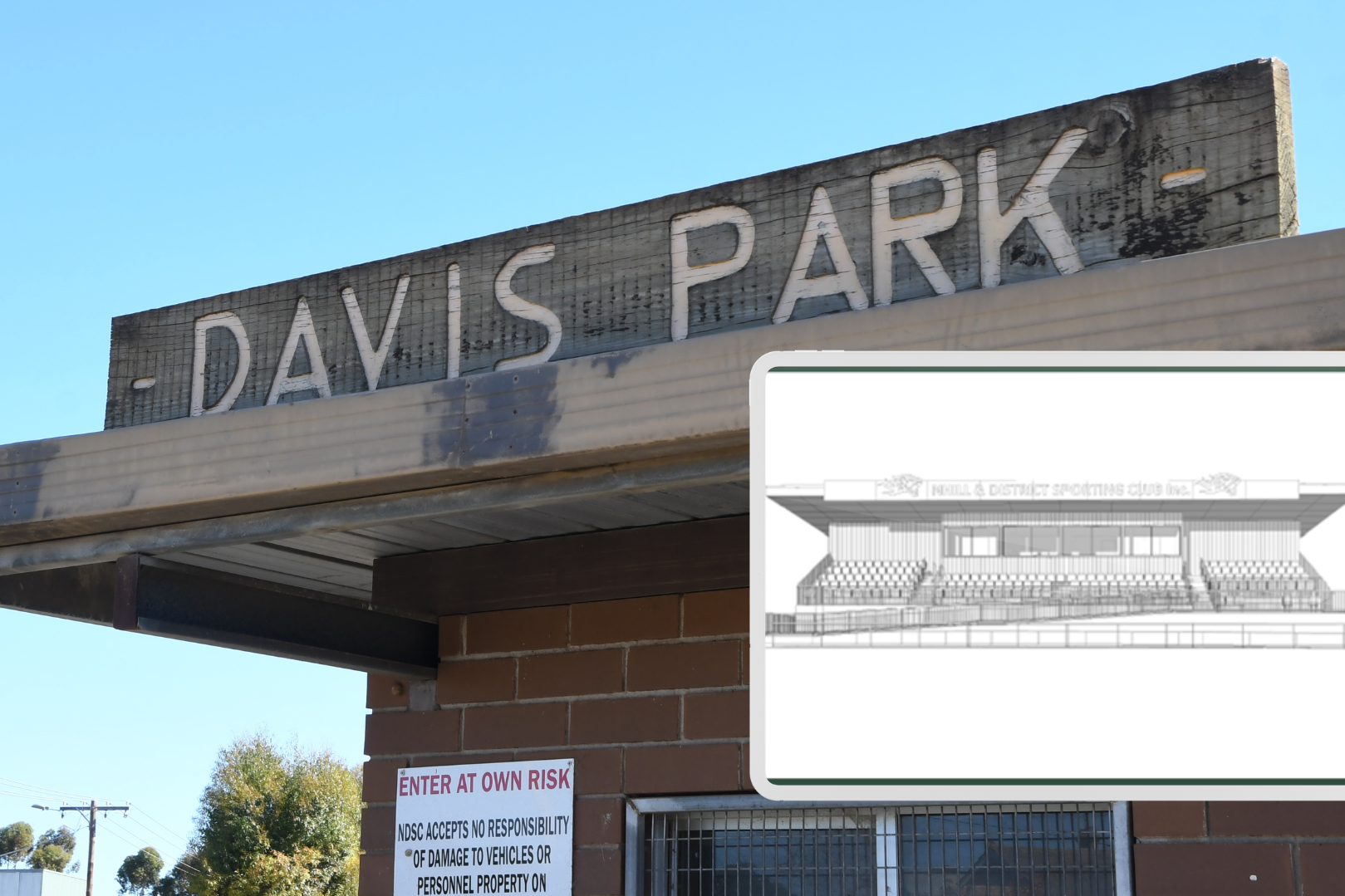 Nhill's Davis Park set for major upgrade in October with new change rooms and grandstand. File Picture/Picture supplied
