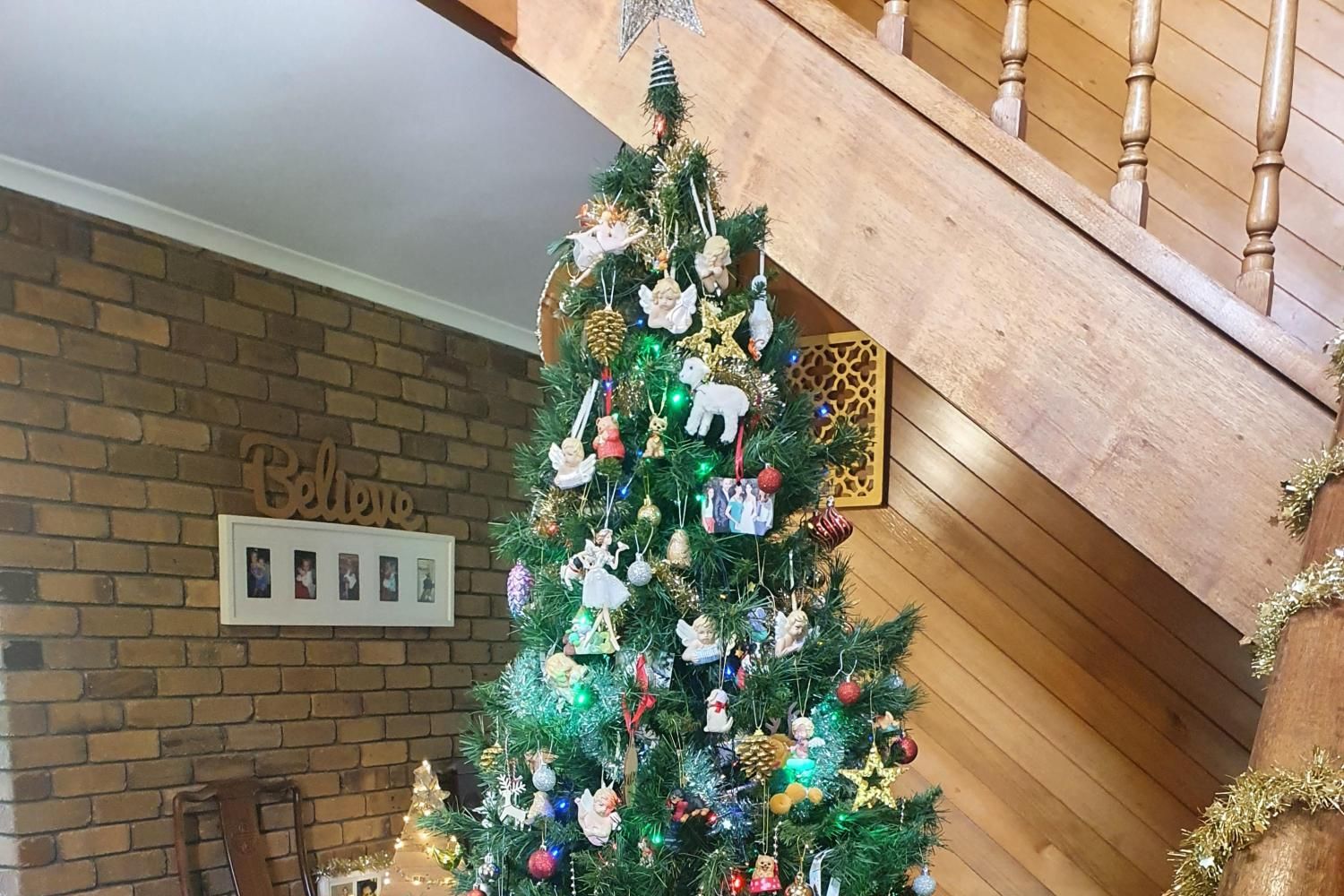  The Christmas tree is up in the Grosser household. Picture supplied