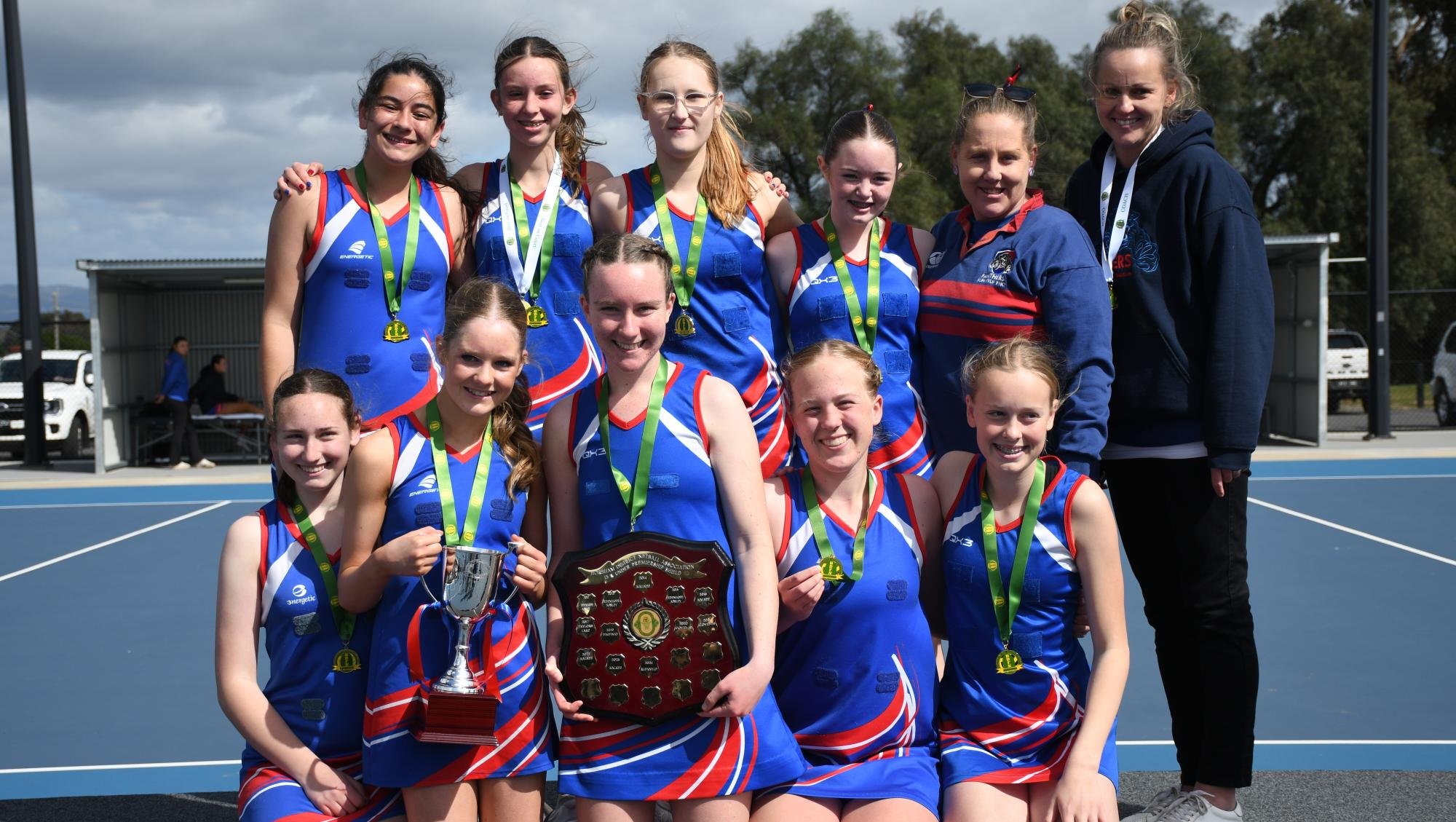 Rupanyup, the 2024 HDFNL under-15 netball premiers. Picture by Ben Fraser