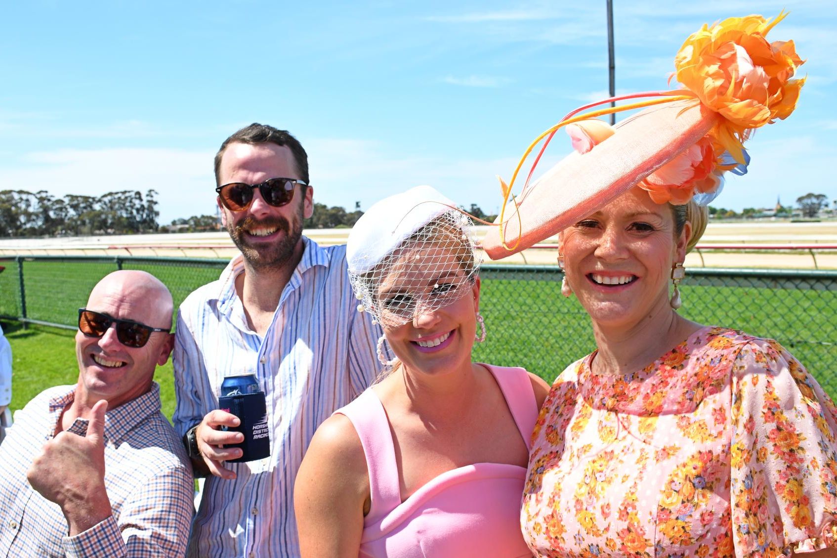 Peter Walsgott, left, Riley Williams, Lorinda Stewart and Mel Wade were all smiles. Picture by Ben Fraser