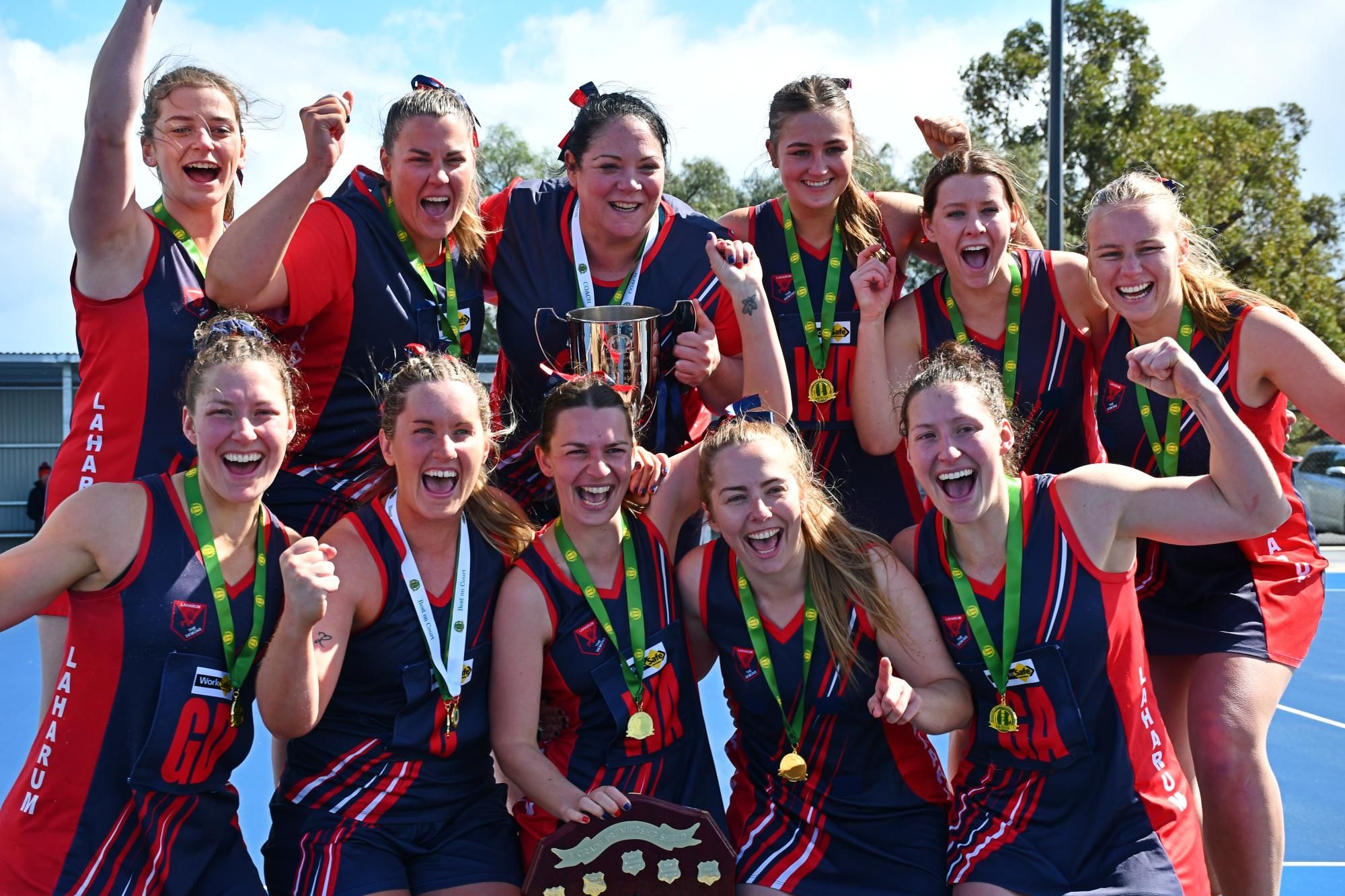 Laharum was crowned the 2024 HDFNL A Grade premiers after defeating Rupanyup 40-38 at North Park on Saturday, September 14. Picture by Ben Fraser
