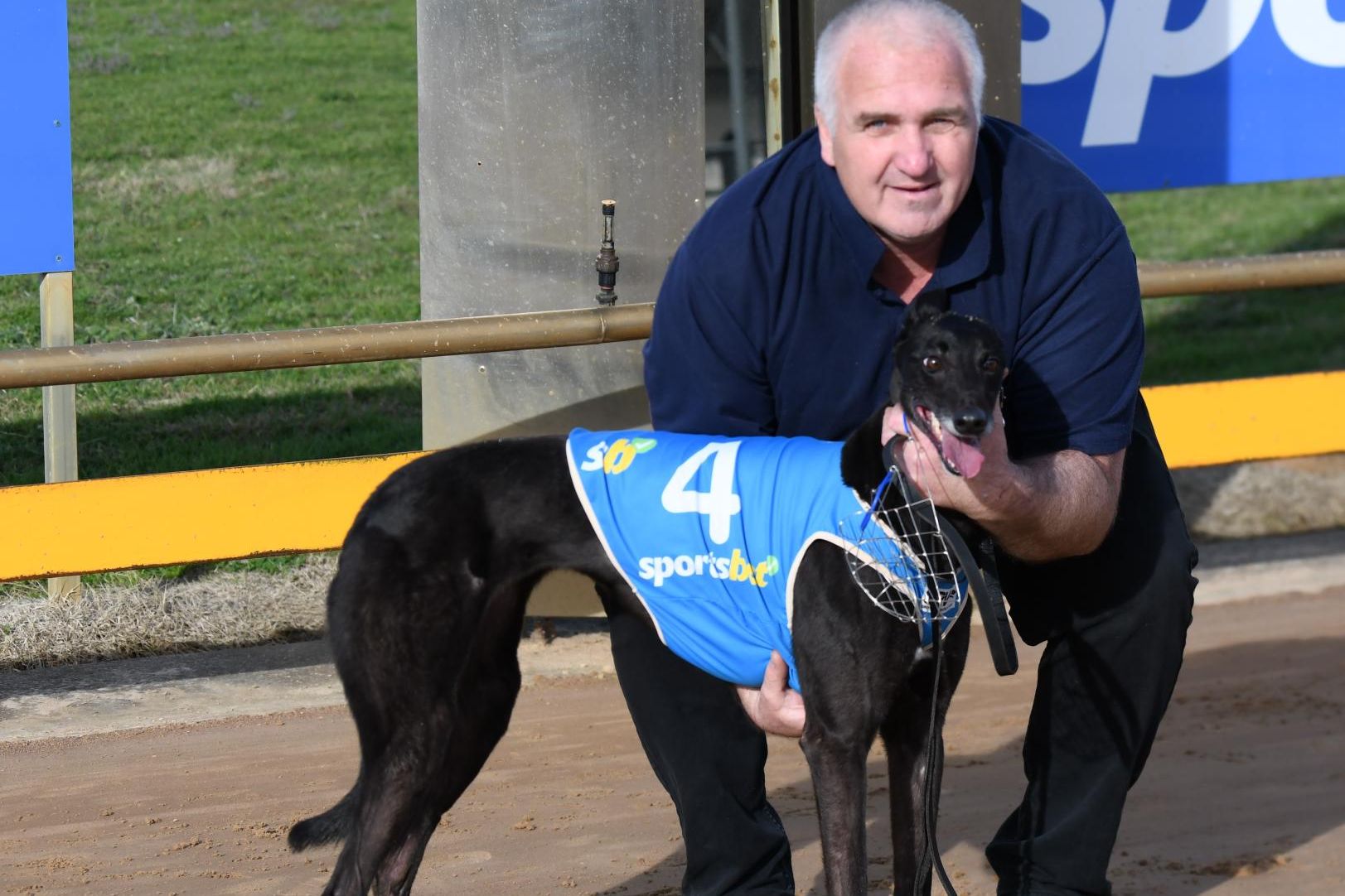 Paul Hammerstein with Rev Querida after registering a victory at Horsham on Monday. Picture supplied