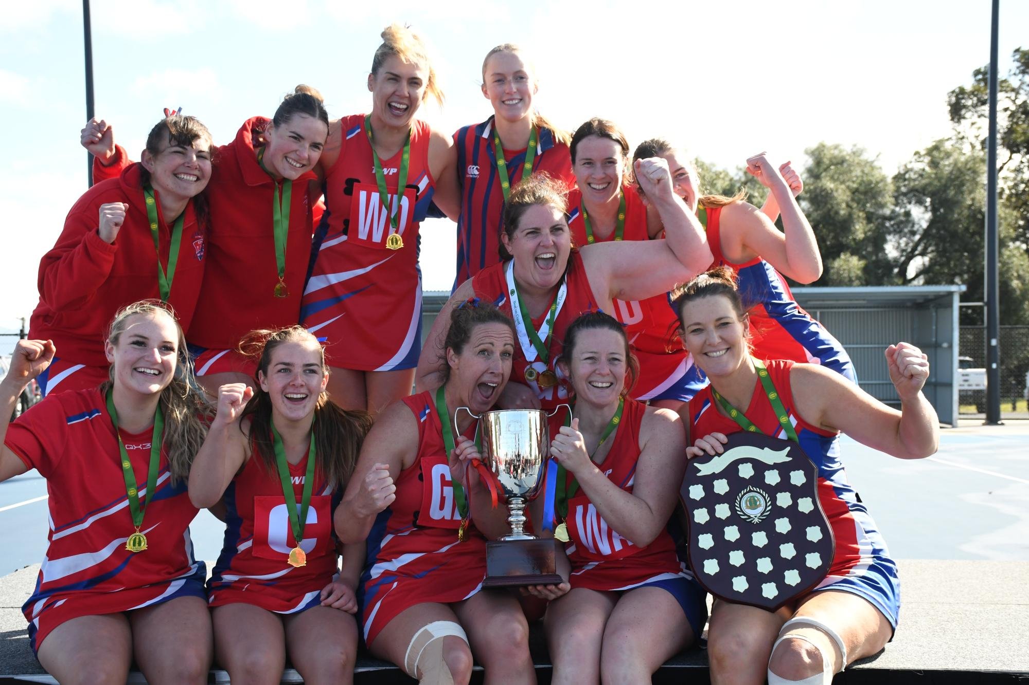 Kalkee, the 2024 HDFNL B Grade netball premiers. Picture by Ben Fraser