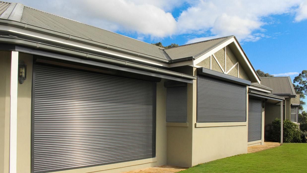 Bushfire-resistant roller shutters. Picture Titan Shutters