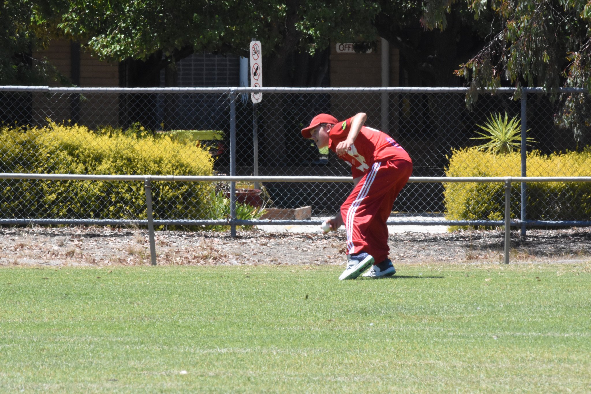 Homers' Matthew Kerr fields on the boundary. PHOTO: CHRIS GRAETZ