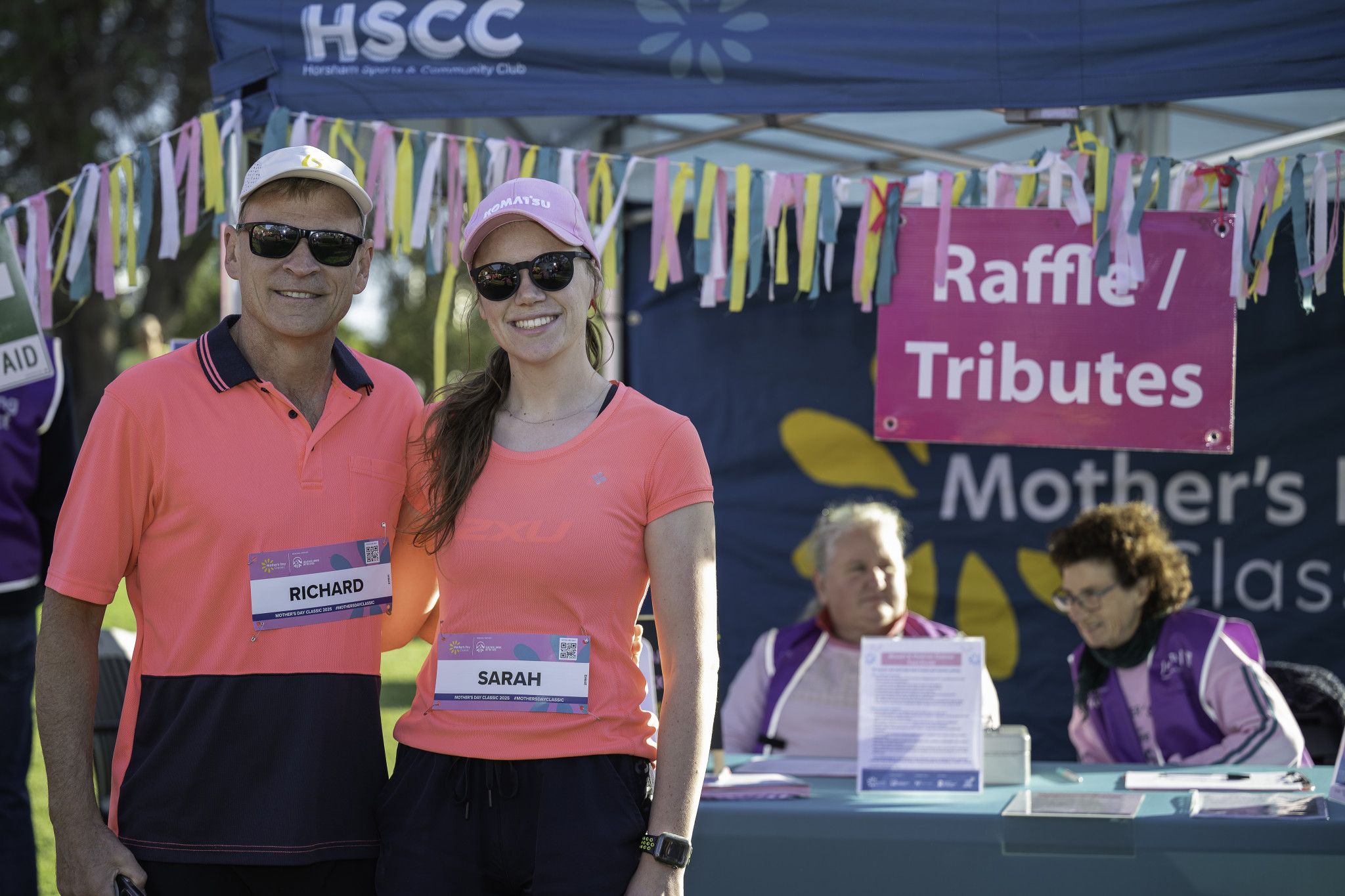 Richard Goudie and Sarah Hateley playing their part in the cause.
