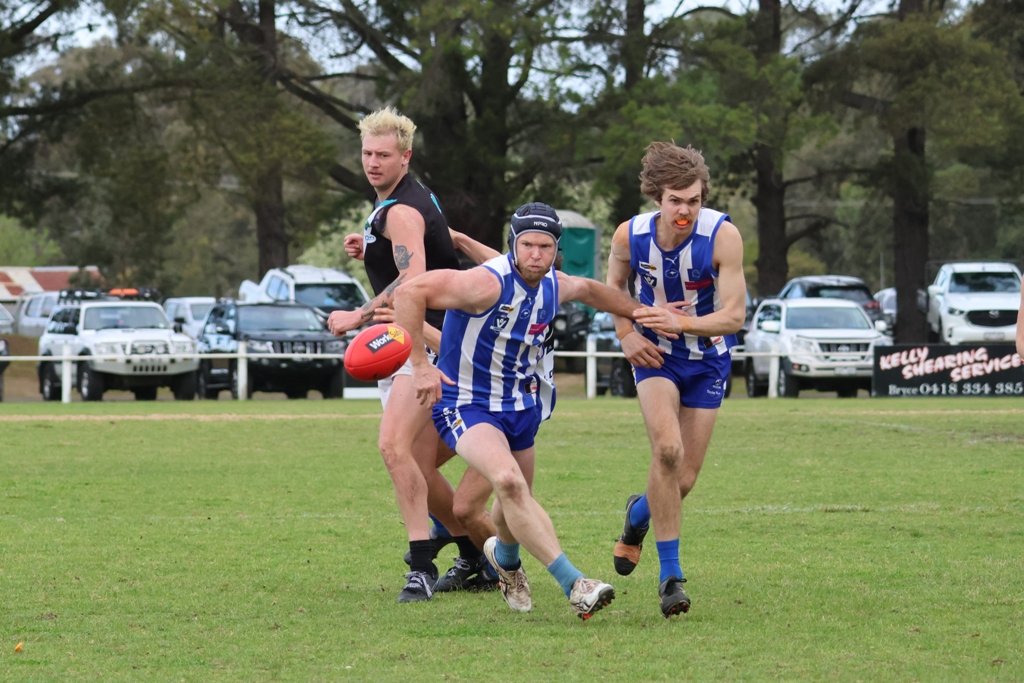 Southern Roos' Nick Pekin's experience shone in the win. PHOTO: TRISH RALPH