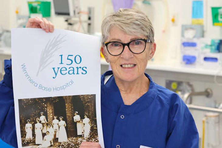 Jenny Thomson will celebrate 50 years at Wimmera Base Hospital.