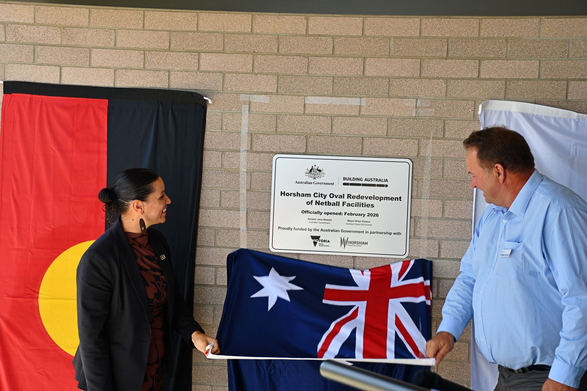 Horsham&rsquo;s $3 million City Oval netball redevelopment is ready for round one. The new Hocking Street Community Pavilion, which includes change rooms, umpire areas, a social space and accessible amenities, was officially opened by Victorian Senator Jana Stewart and Horsham Rural City Council mayor Brian Klowss.
