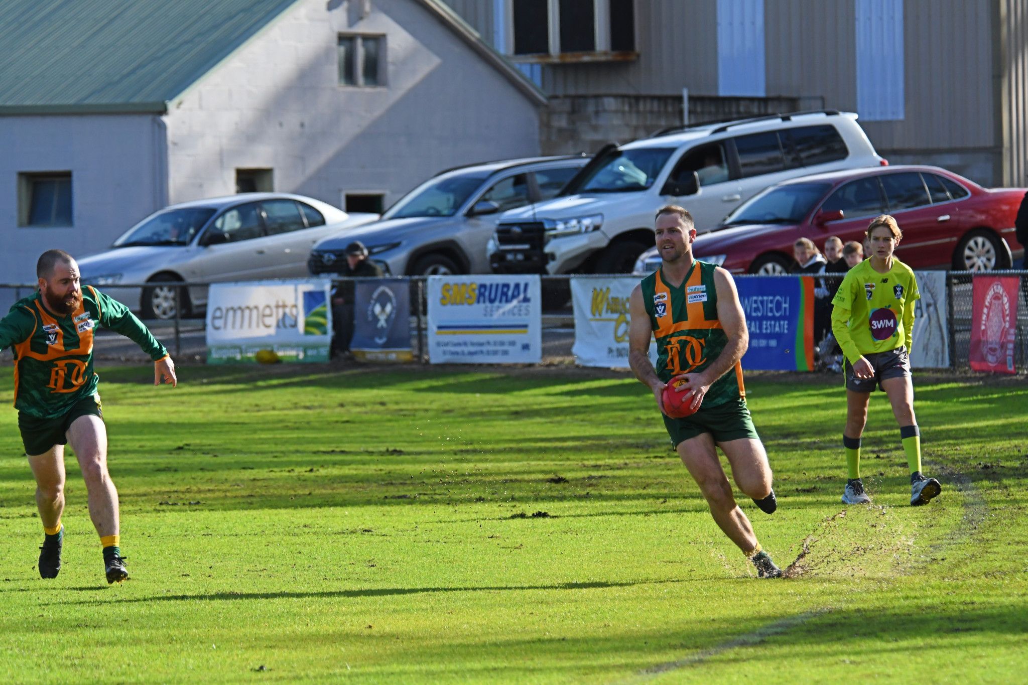 Dimboola's senior football side faces a tough challenge on Saturday as they host reigning premiers Ararat, but it is one coach Andrew Moore said the team is looking forward to.