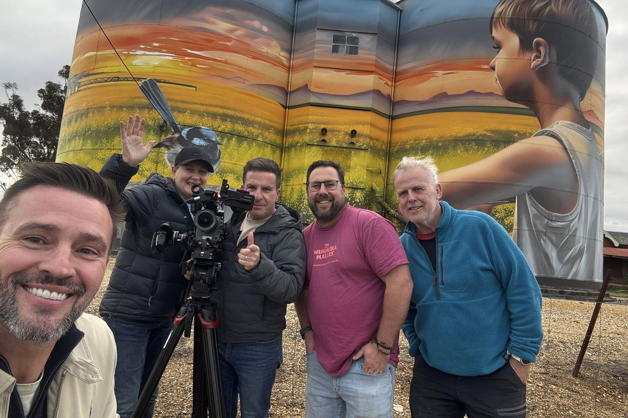 TV hosts and crew from Channel Nine’s Postcards were in Dimboola and other parts of the Wimmera over the weekend filming for an episode promoting some of the region’s best tourism attractions.