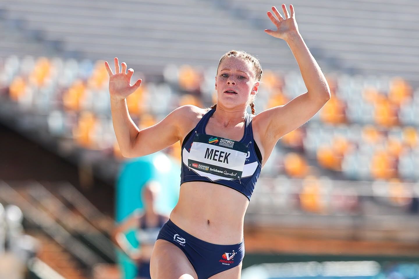 Asha Meek competed at the Australian Junior Athletics Championships, held in Brisbane between April 15-20. Meek finished 10th in the under 17 girls heptathlon.