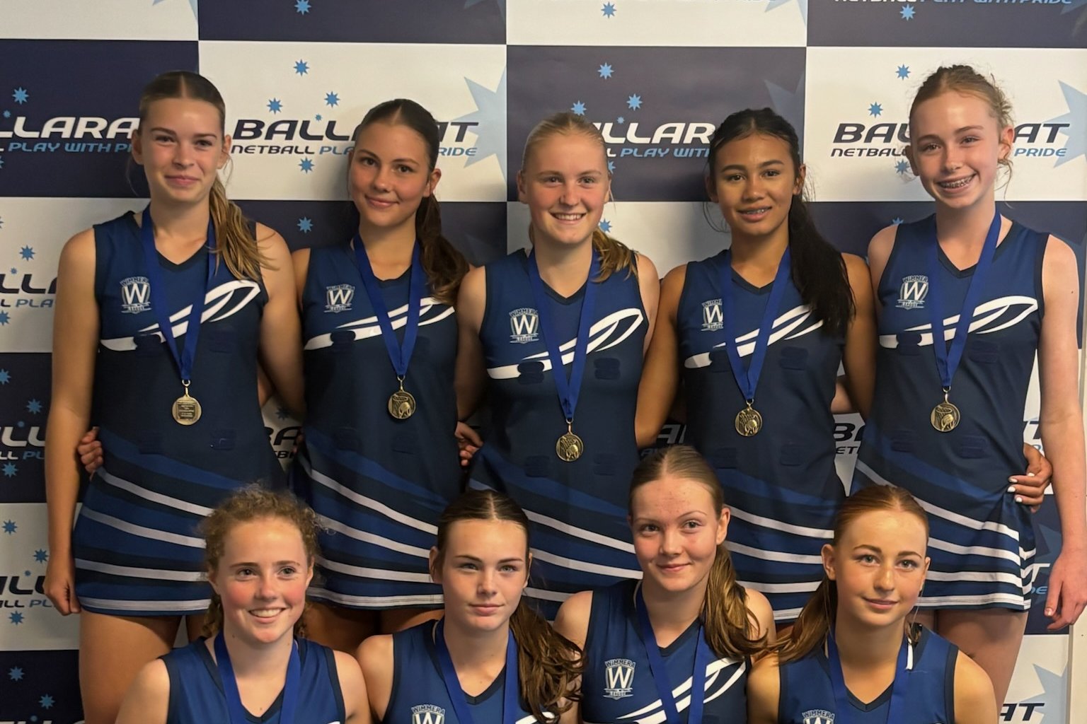 The Wimmera Football Netball League under 15 netball representative side (pictured) took out their division at the Ballarat Netball Association junior tournament on Sunday, May 10. The WFNL under 13 and under 17 teams made the final and semi-final, respectively.