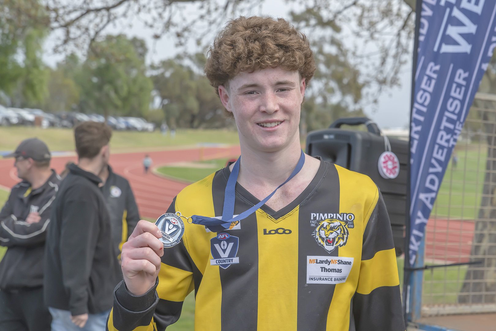 Austin Simpson celebrates best on the ground.