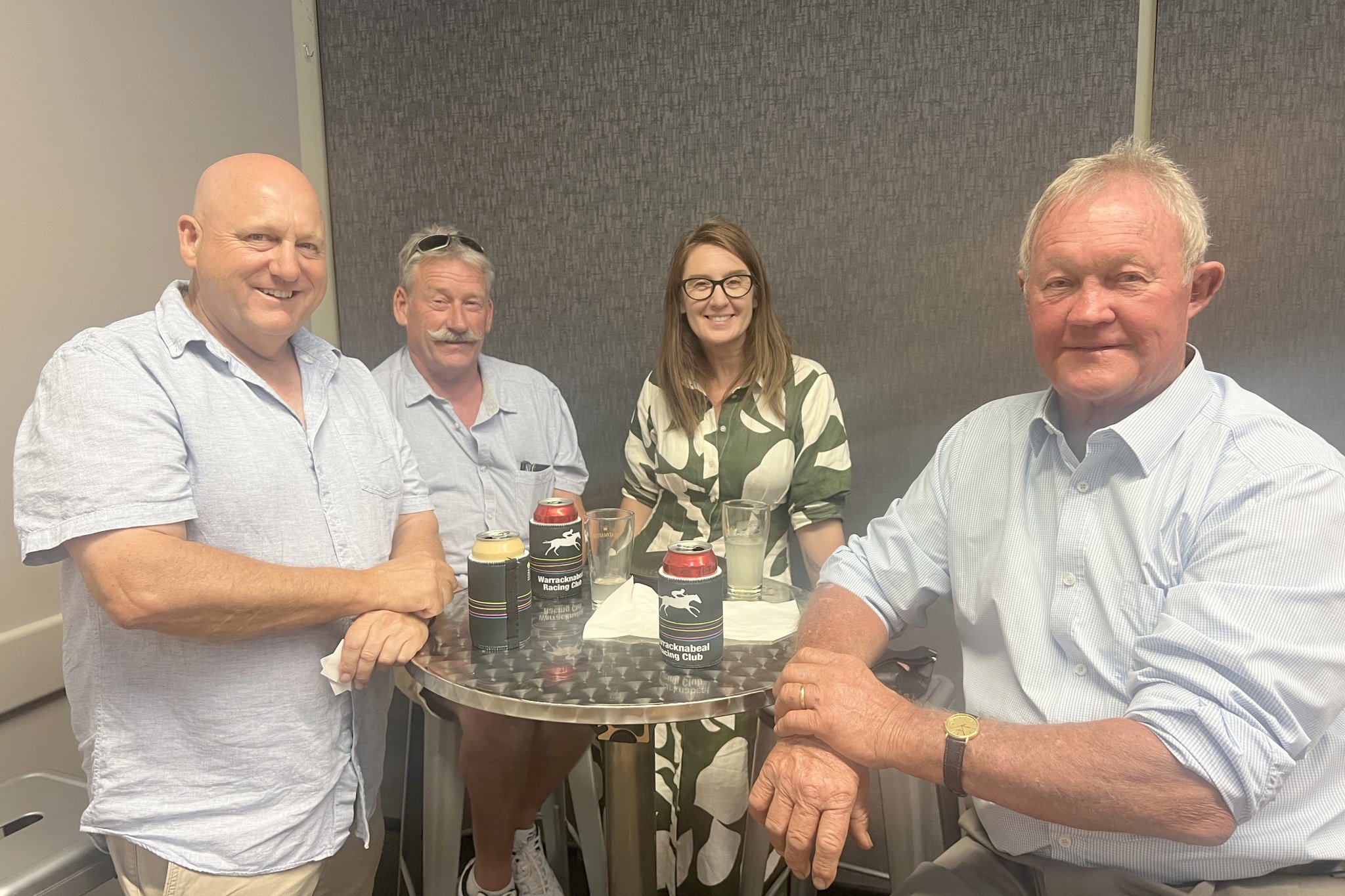 L-R: Mark Phelan (Chair), Andy Morcom, Emma Beaton (Club Manager), Dale Heubner (Life Member)