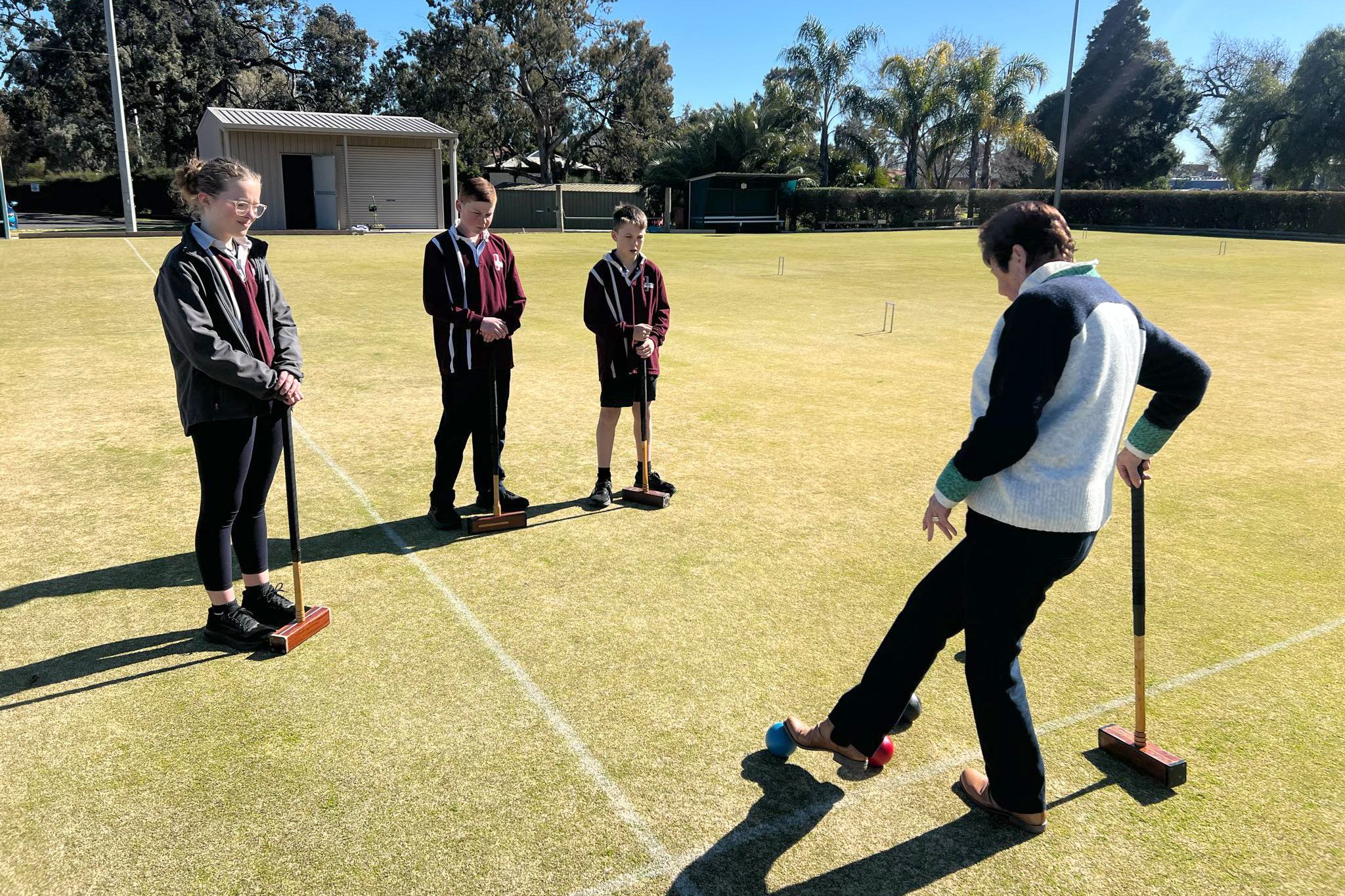 Year 7-9 students tried new sports during their sports boost trip to Horsham.