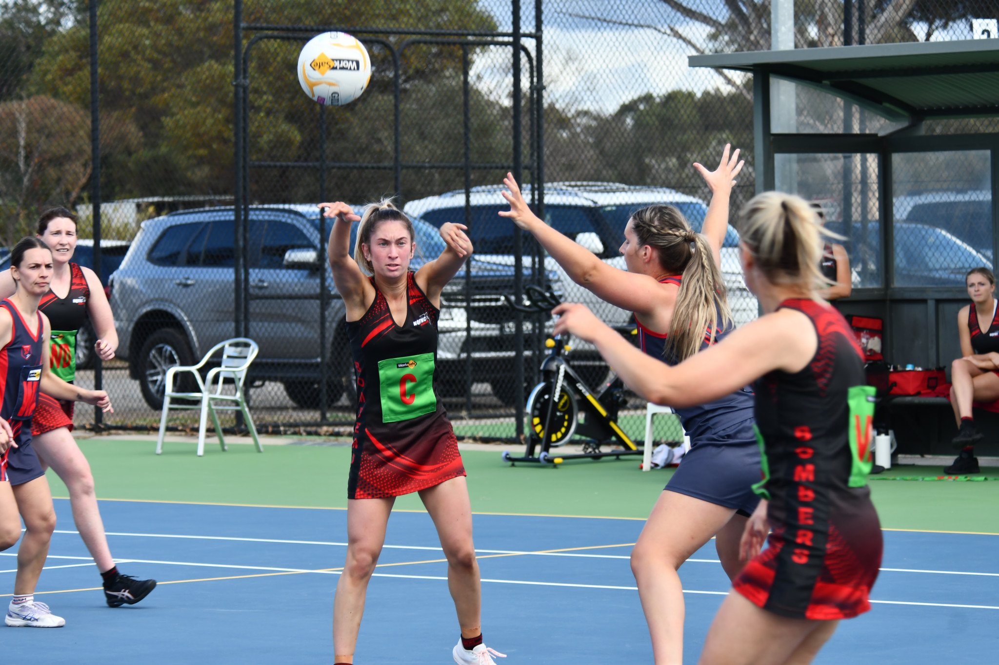 Holly Nuske on Saturday against Laharum