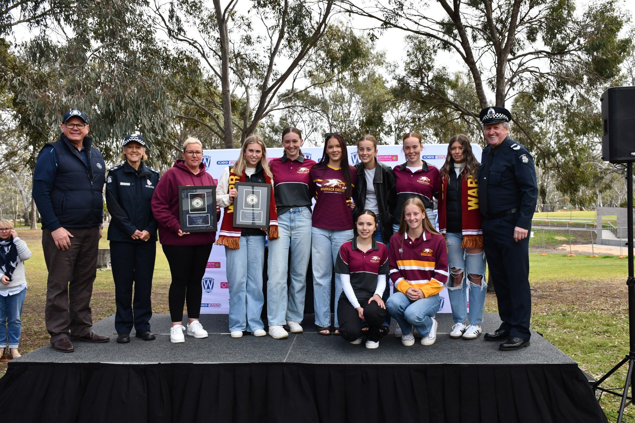 Eagles 17u netballers. PHOTO: CHRIS GRAETZ