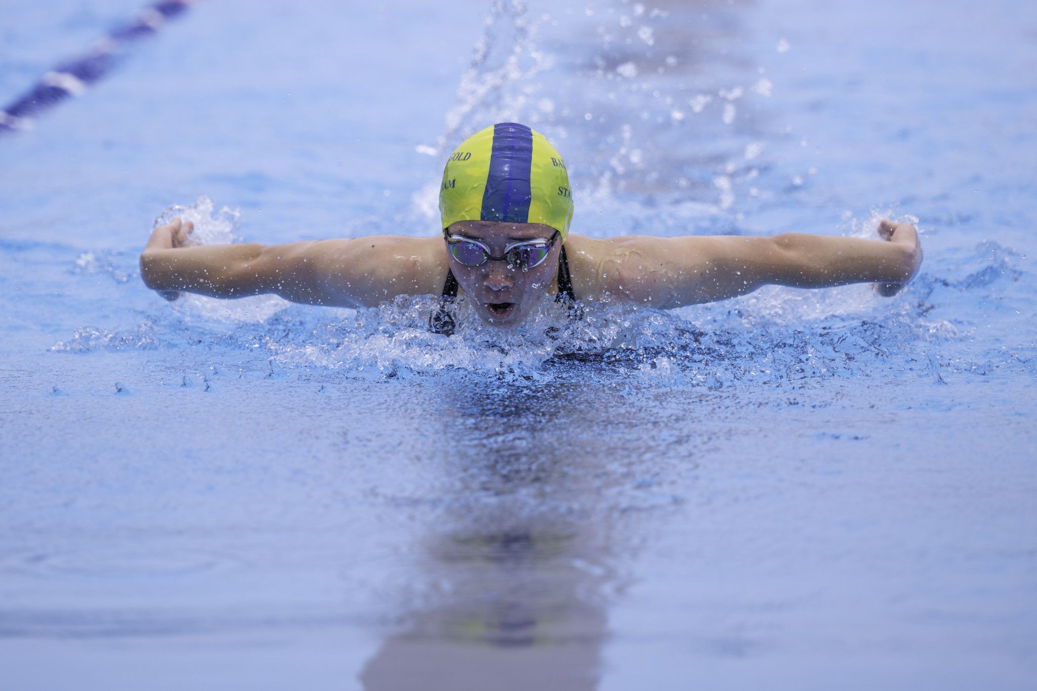 Ellua Boyd from Ballarat Gold Club in the 100m Butterfly.