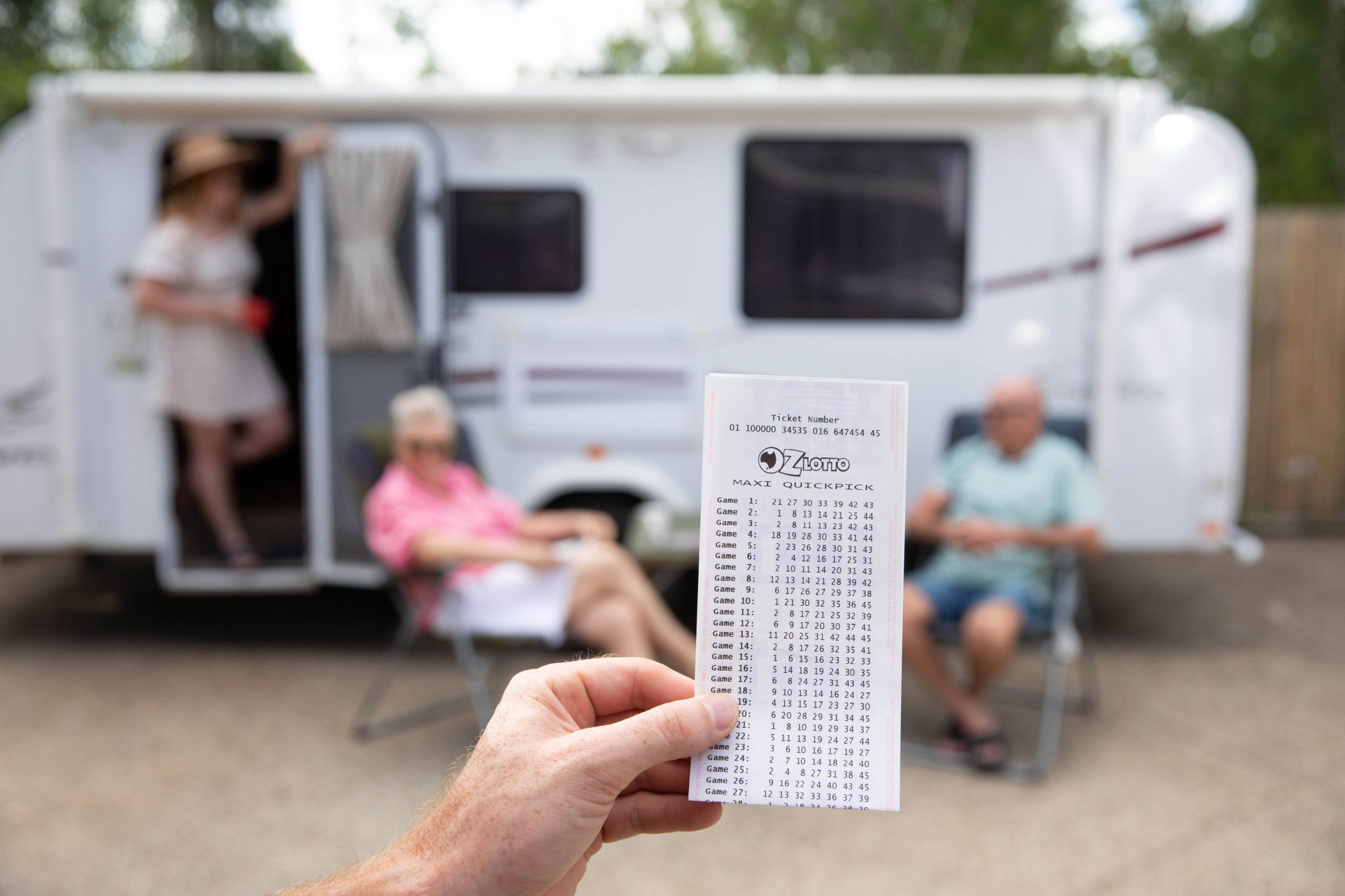 A Horsham man is dreaming of future adventures in his new car and caravan after scoring $15 million with Oz Lotto.