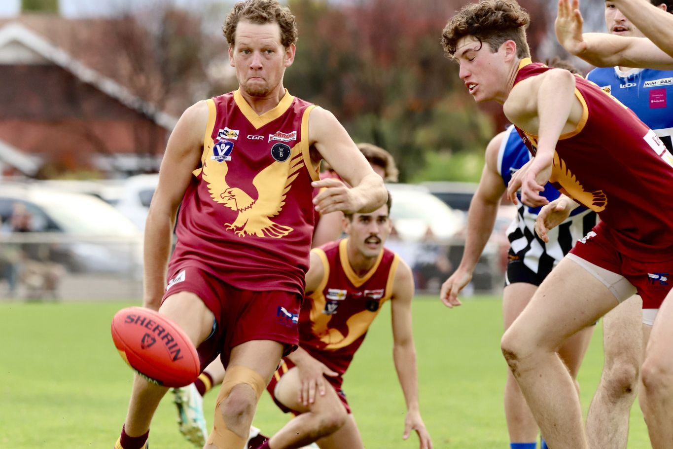 Warrack's Connor Inkster in action for the Eagles in 2024.