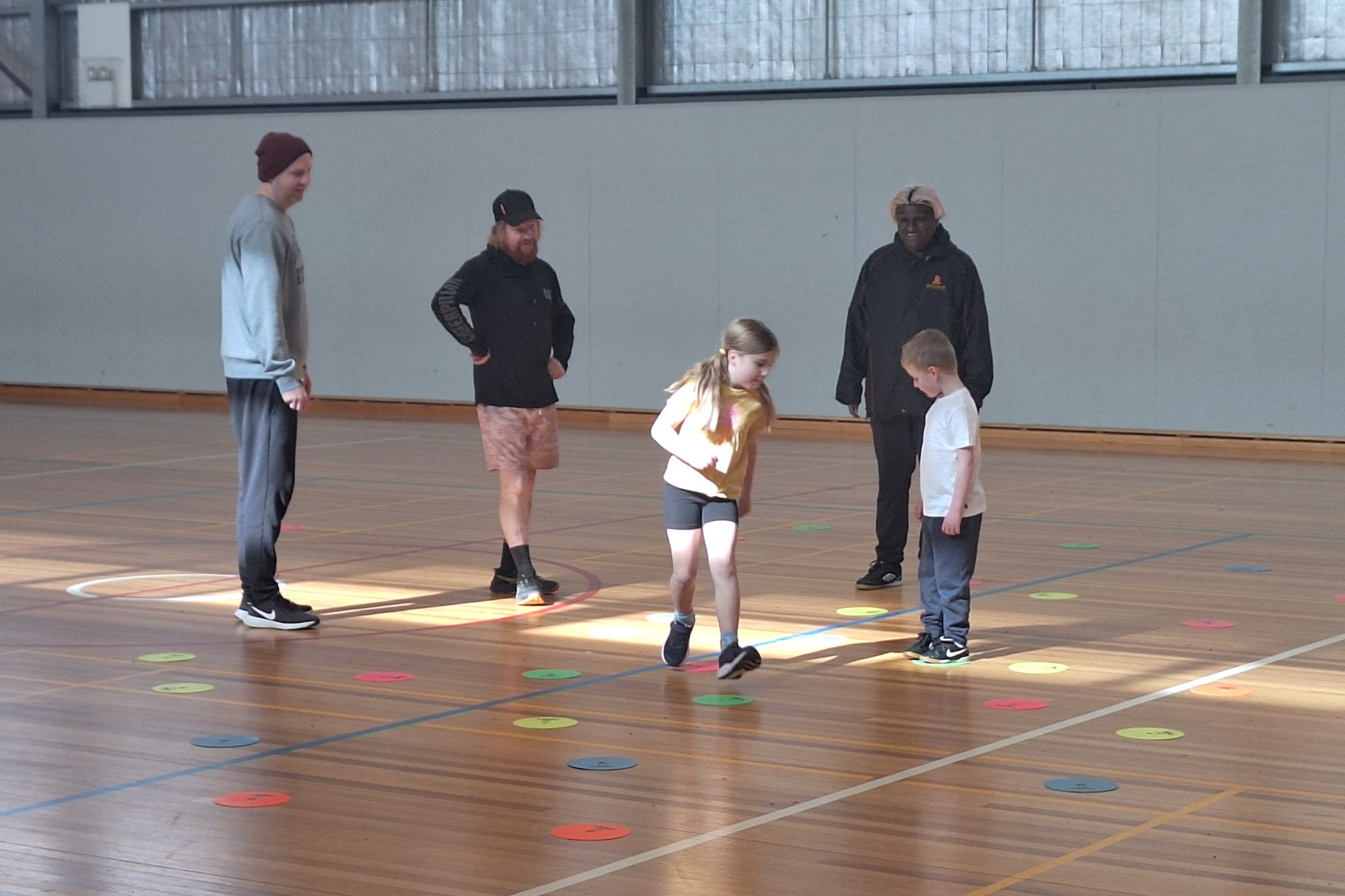 Futsal participants going through some drills. PHOTO: CHRIS GRAETZ