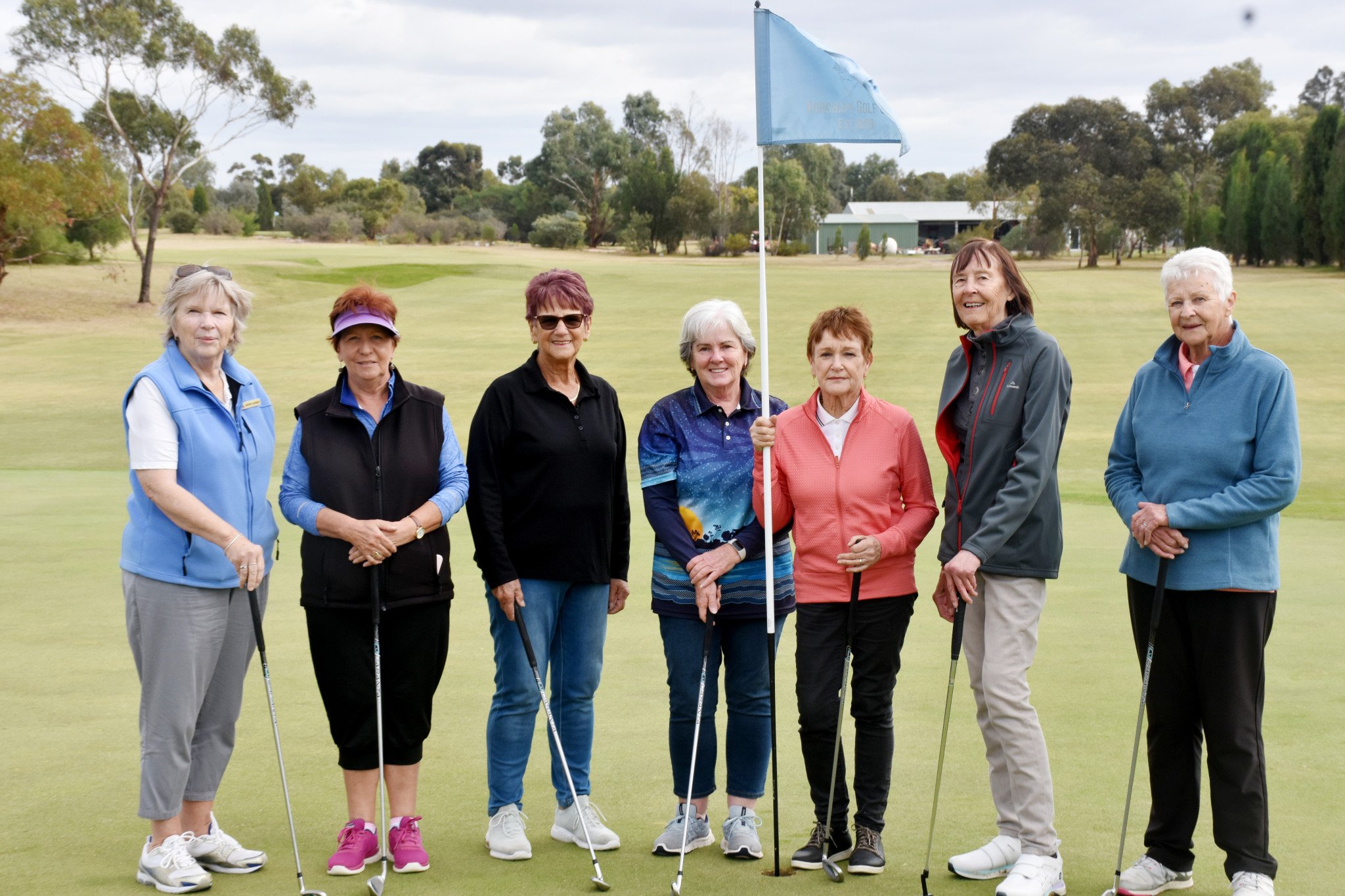 Monday, May 20, the Horsham Golf Club celebrated the 20th anniversary of the ladies social golf. Pictured from L-R: Daphne Jackson, Colleen Whiteman, Erin Schultz, Gillian Aldridge, Julie Obst, Judy Krahe and Joy Pretlove. PHOTO: Chris Graetz