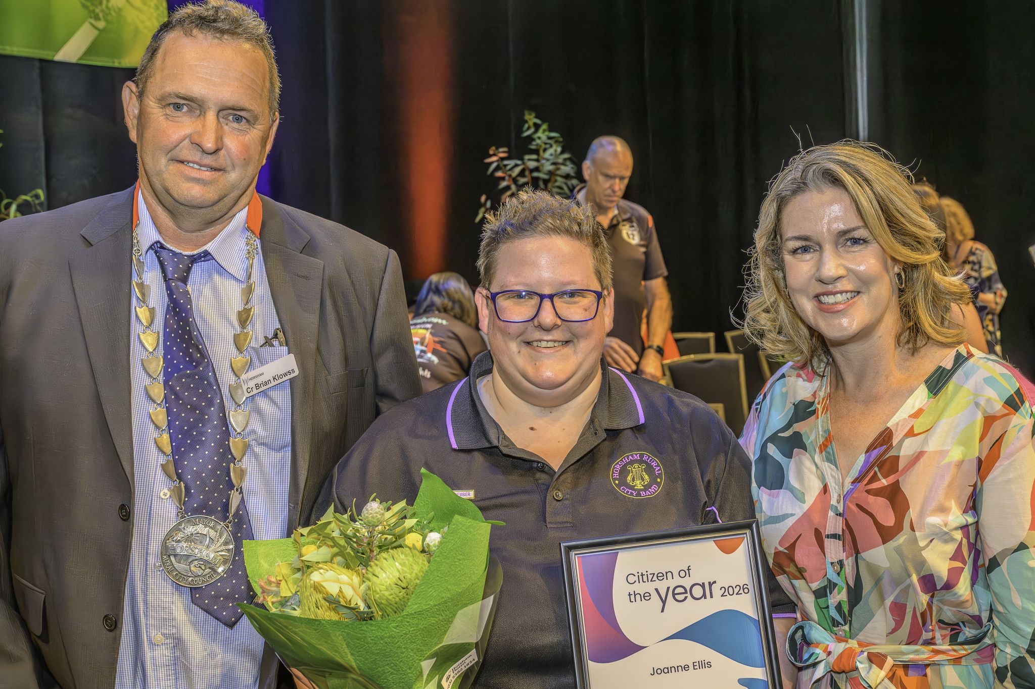 From primary school tambourine to leading the Horsham Rural City Band, Joanne Ellis's lifetime of service saw her named Horsham Rural City Council's Citizen of the Year at the Australia Day ceremony.